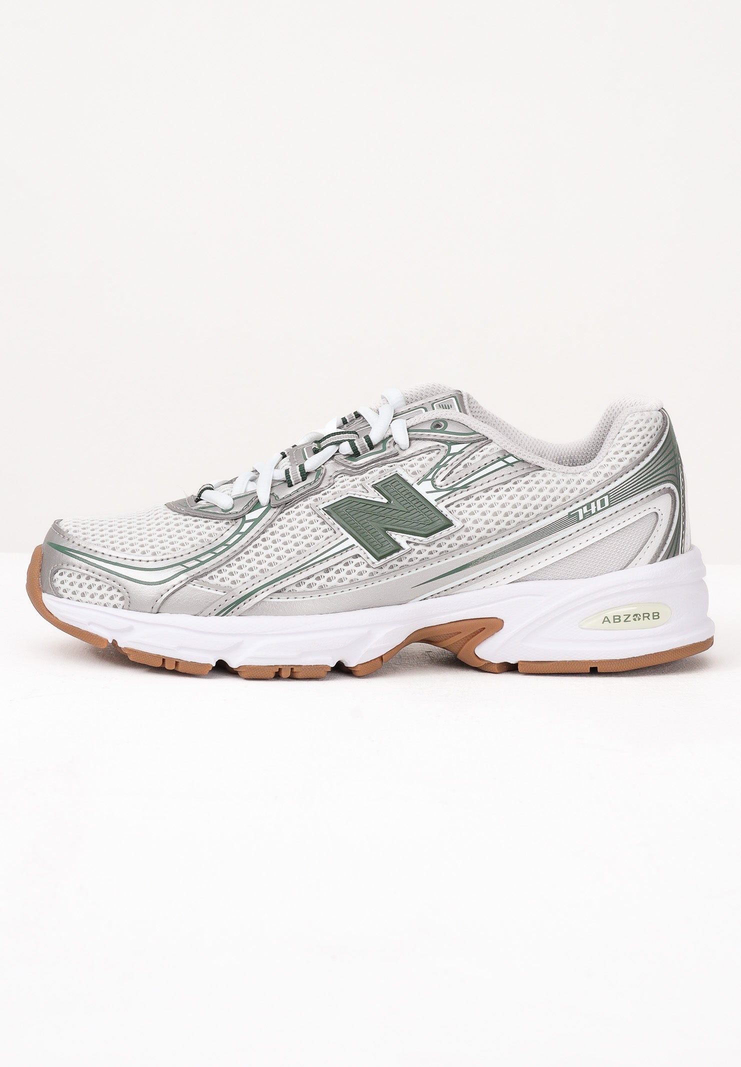 NEW BALANCE Sneakers 740 BUNGEE bianca e verde per uomo e donna GR740SF . NEW BALANCE