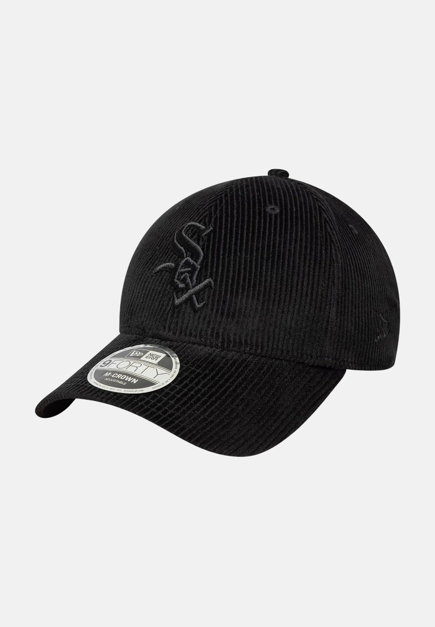 NEW ERA Cappello con visiera 9FORTY M-Crown Chicago White Sox MLB in velluto a costine nero per uomo e donna 60758924 . NEW ERA