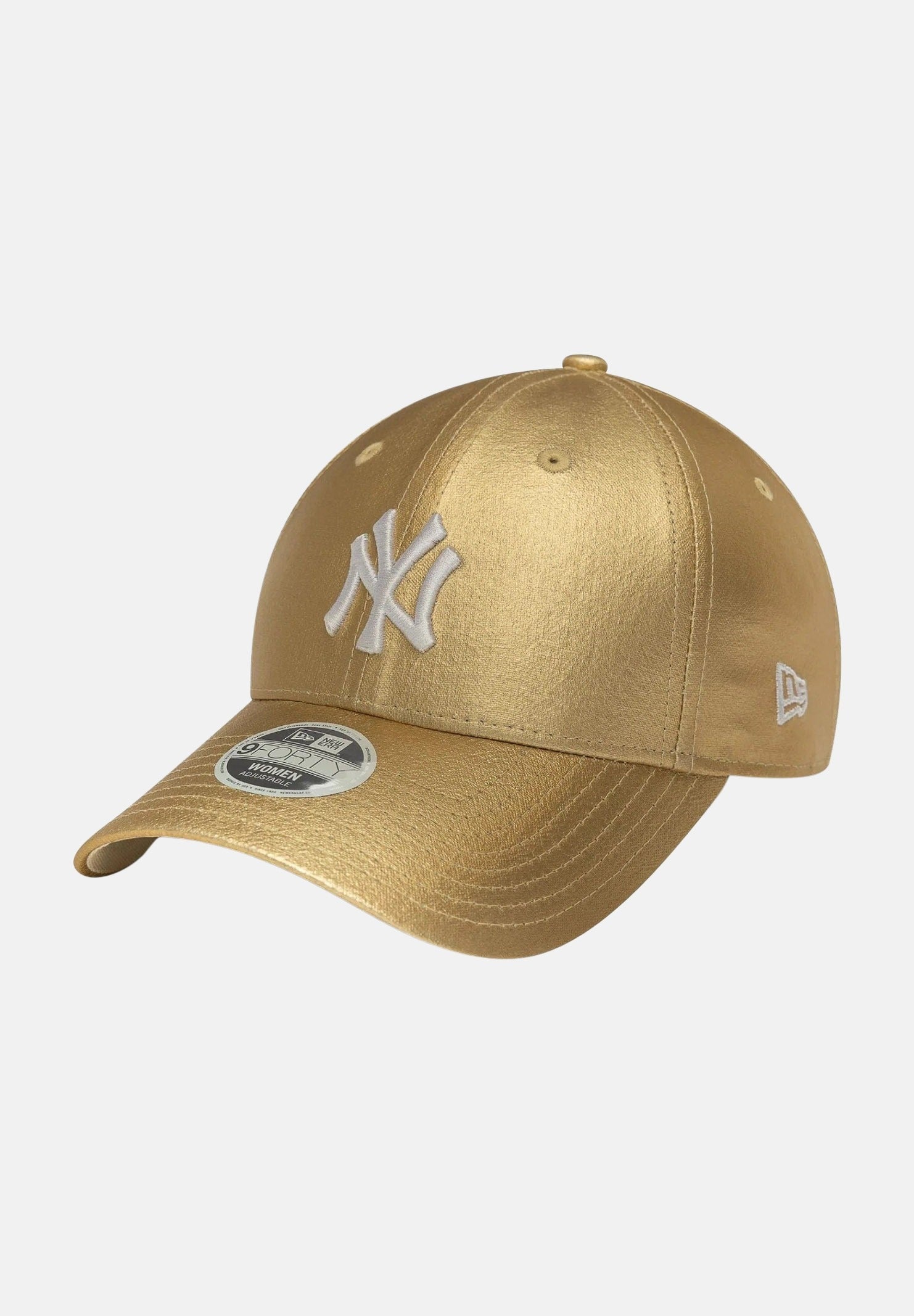 NEW ERA Cappello con visiera 9FORTY New York Yankees MLB in ecopelle oro da donna 60758958 . NEW ERA