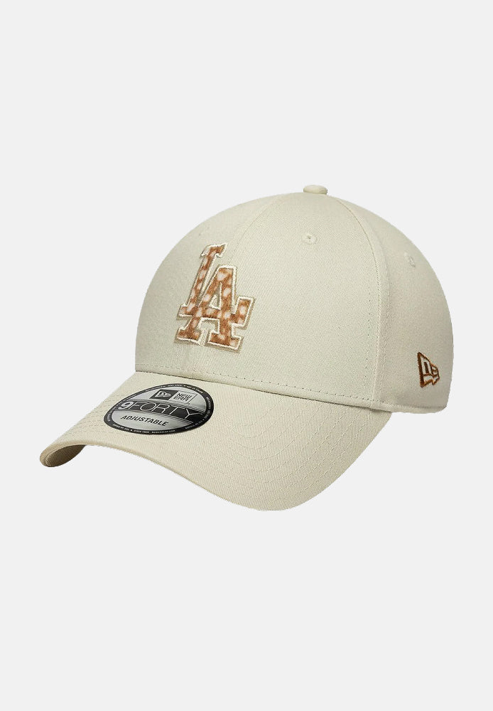 NEW ERA Cappello con visiera LA Dodgers 9FORTY Bambi Faux Pony panna per donna 60844106 . NEW ERA