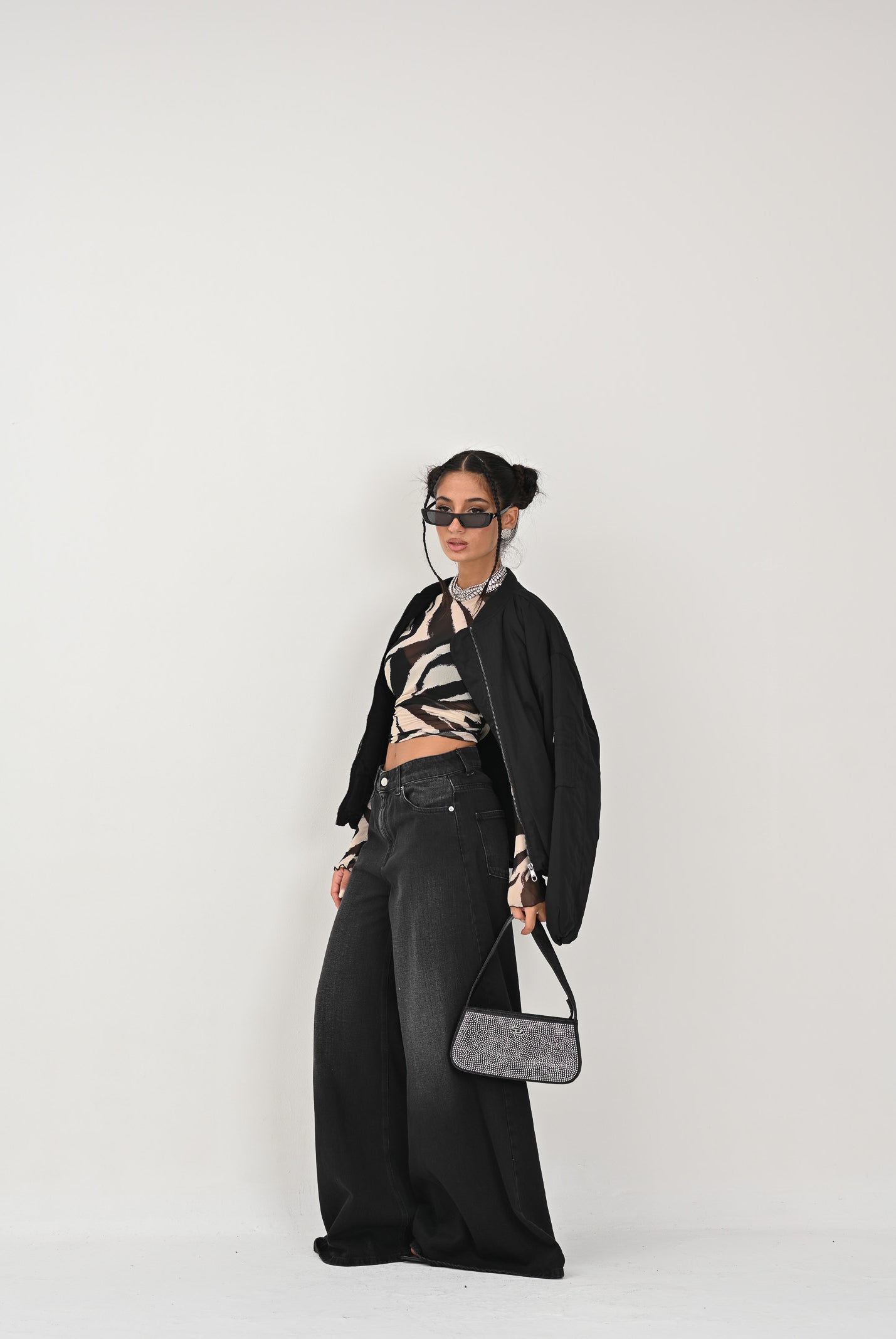 ONLY Bomber nero da donna 15348654 Black ONLY
