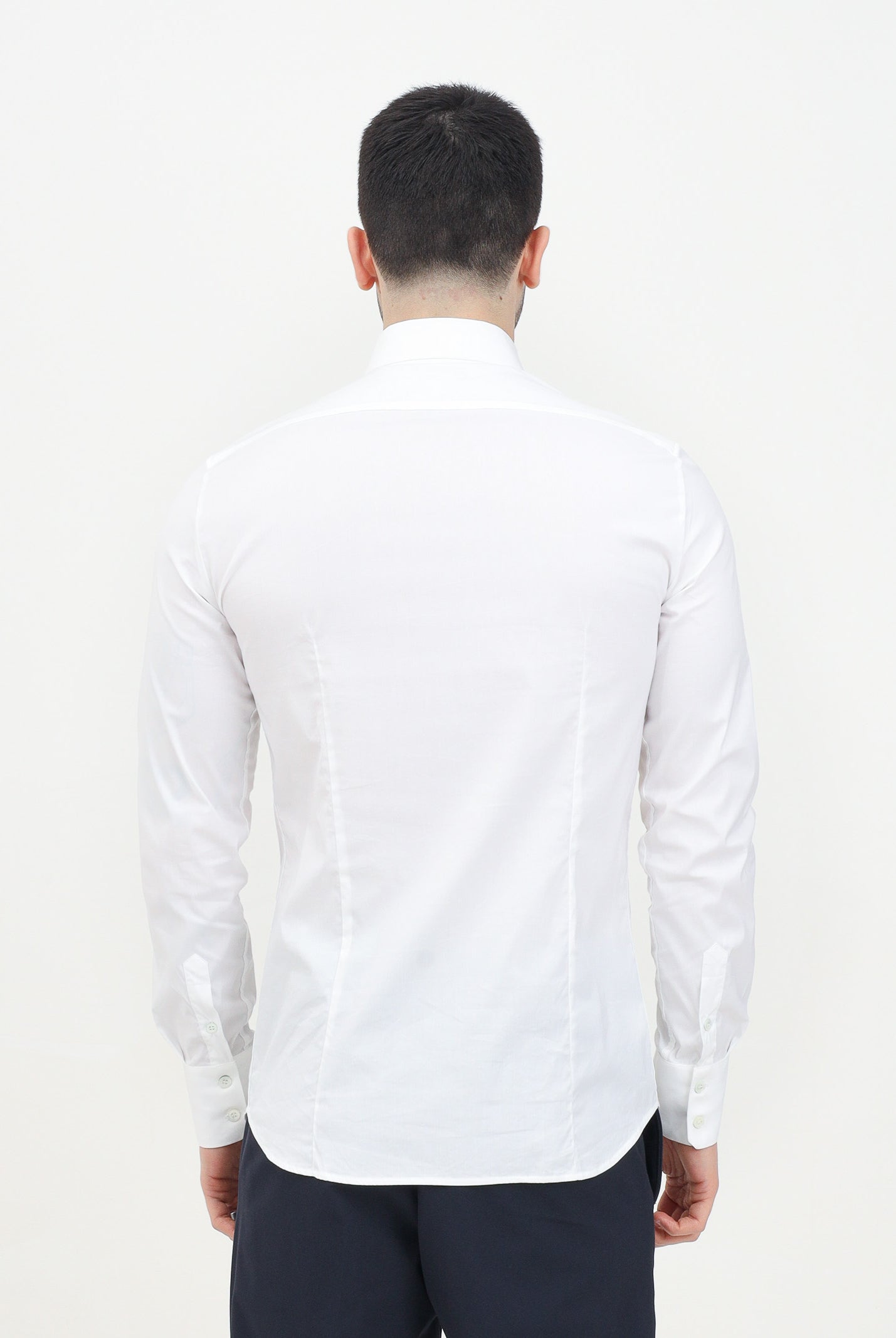 Camicia a manica lunga bianca da uomo 5C0017/A01 W103 PATRIZIA PEPE