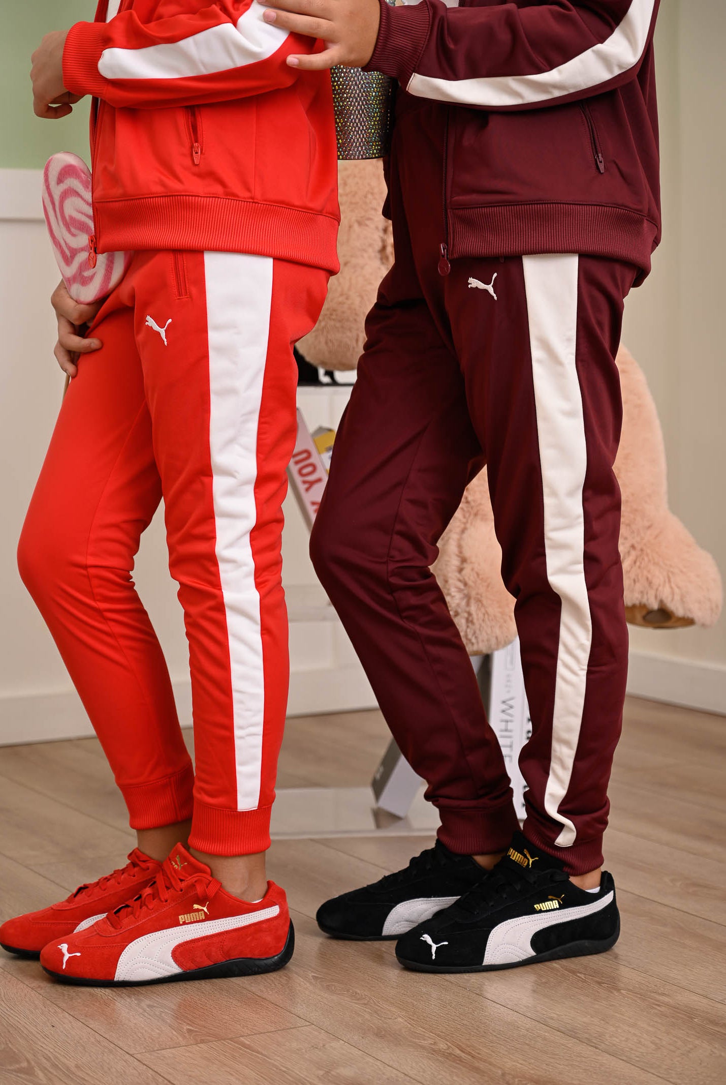 PUMA Pantalone sportivo T7 ALWAYS ON rossa per bambino e bambina 629876 11 PUMA