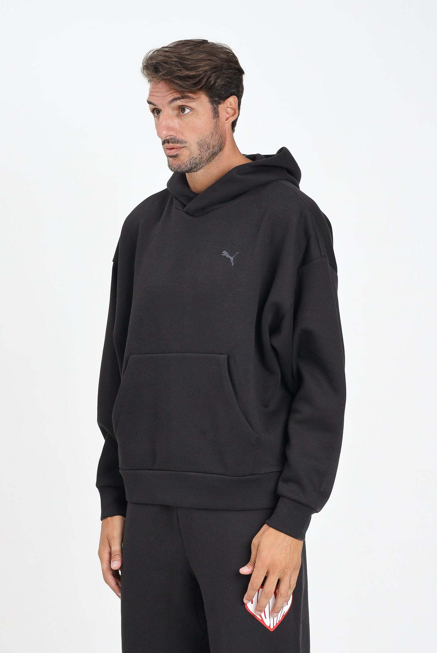 PUMA Felpa con cappuccio WARDROBE ESS nera da uomo 632065 01 PUMA