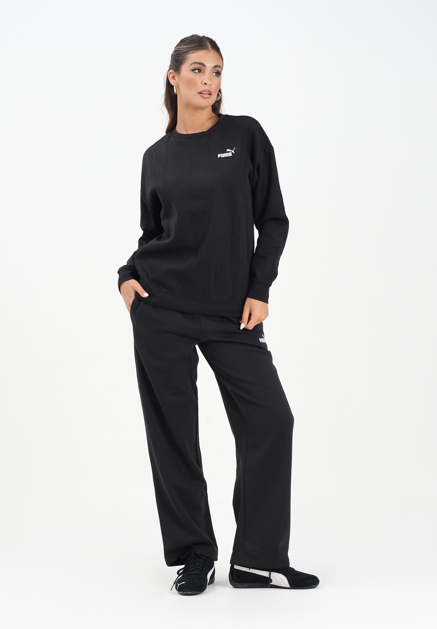 PUMA Pantalone sportivo Essentials nero da donna 689082 01 PUMA