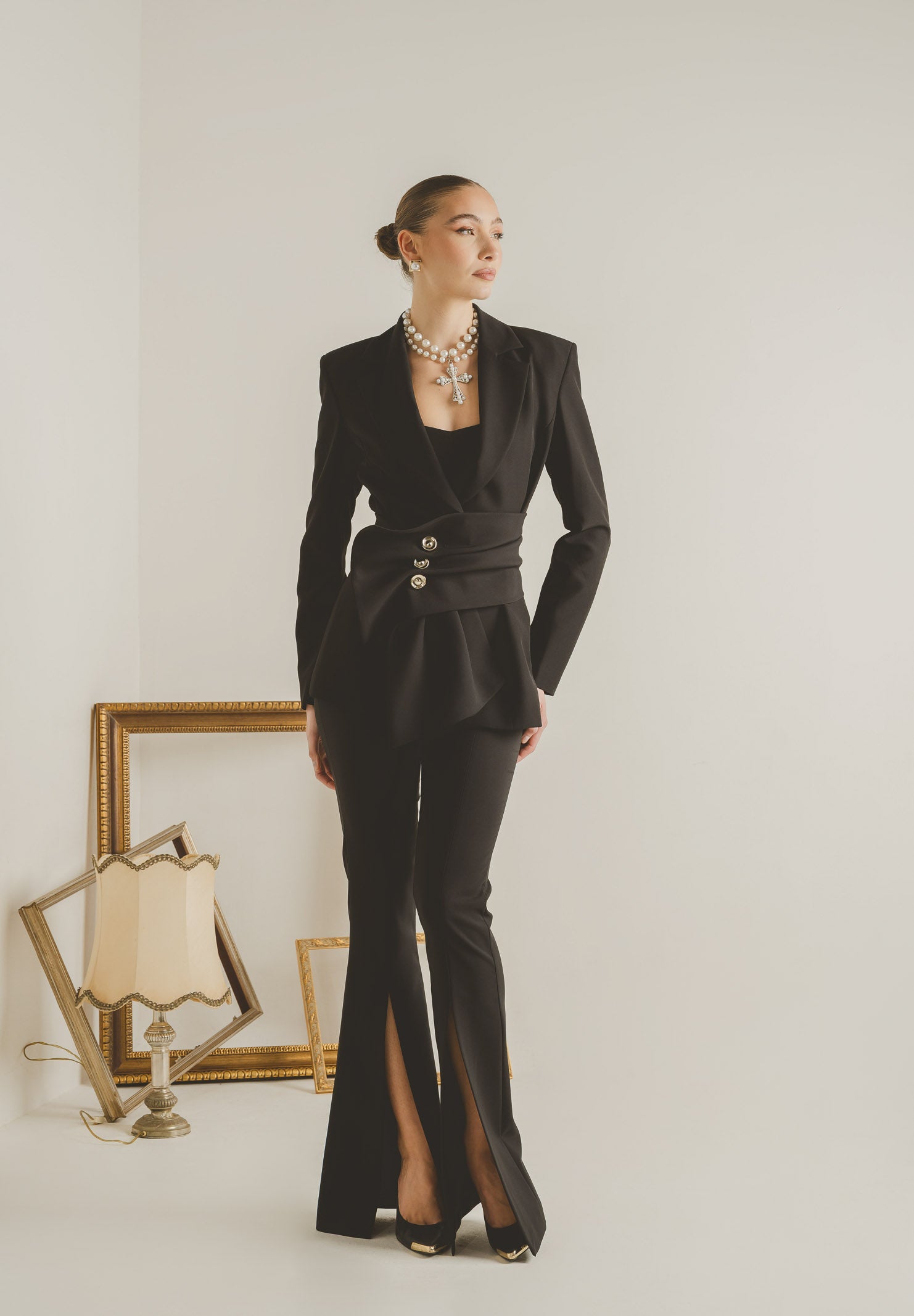 SANTAS Pantalone Force nero da donna PV2609 NE SANTAS