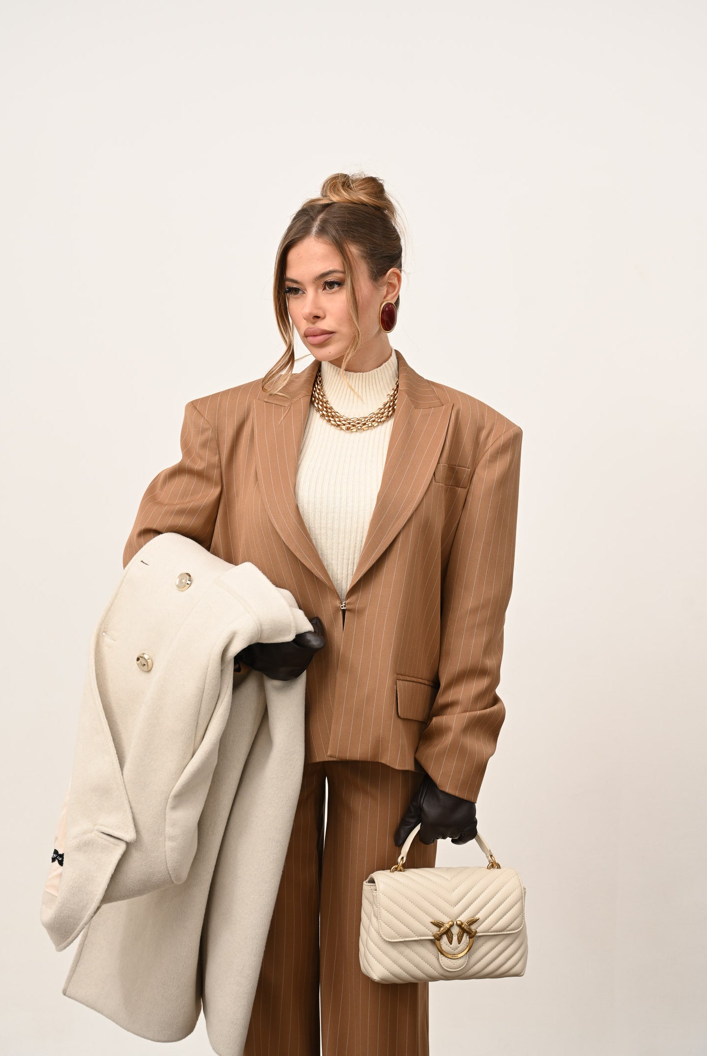 SANTAS Giacca OMBRE miele da donna PV2619 MI SANTAS