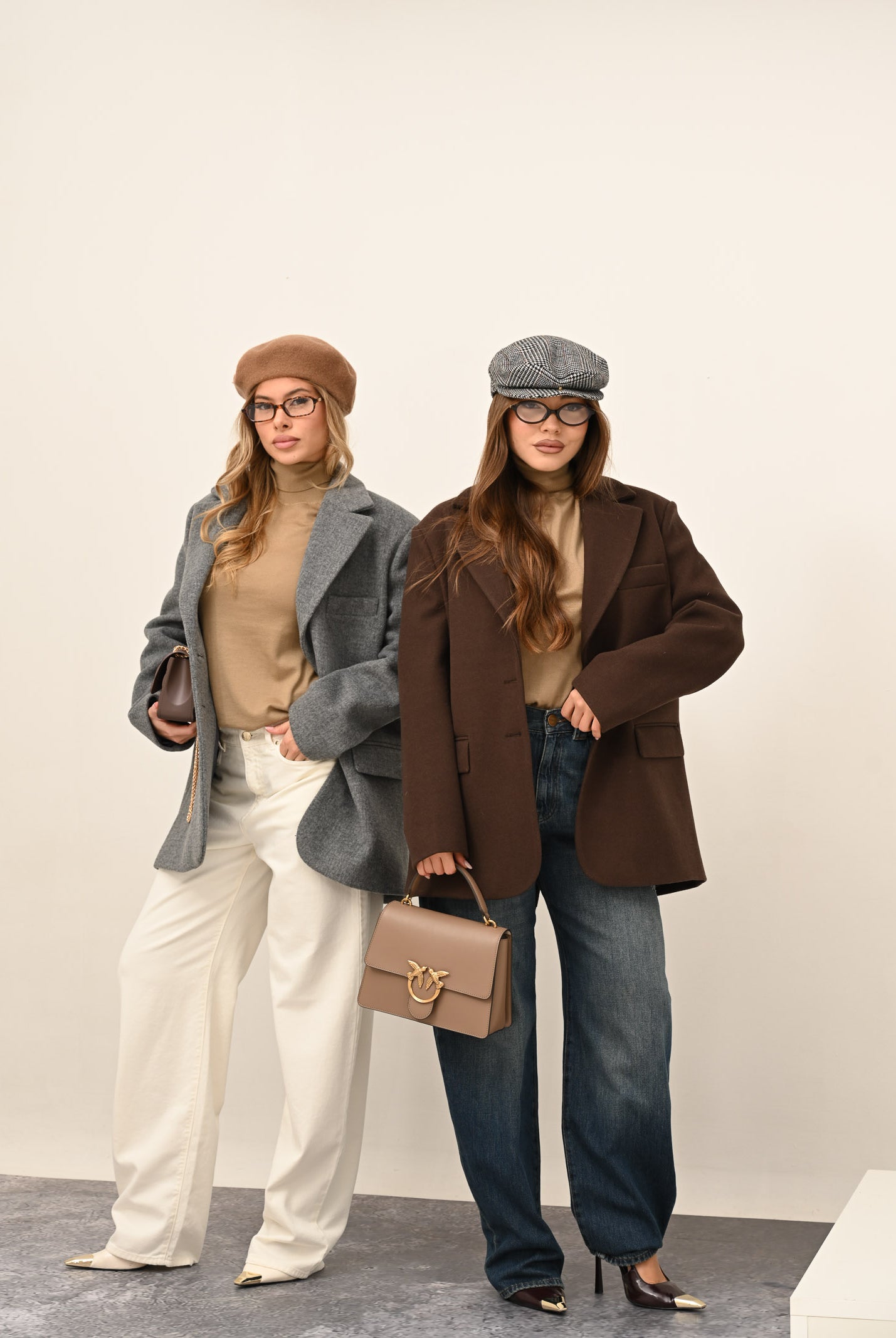 SANTAS Cappotto corto LUMIÈRE grigio da donna PV2620 GR SANTAS