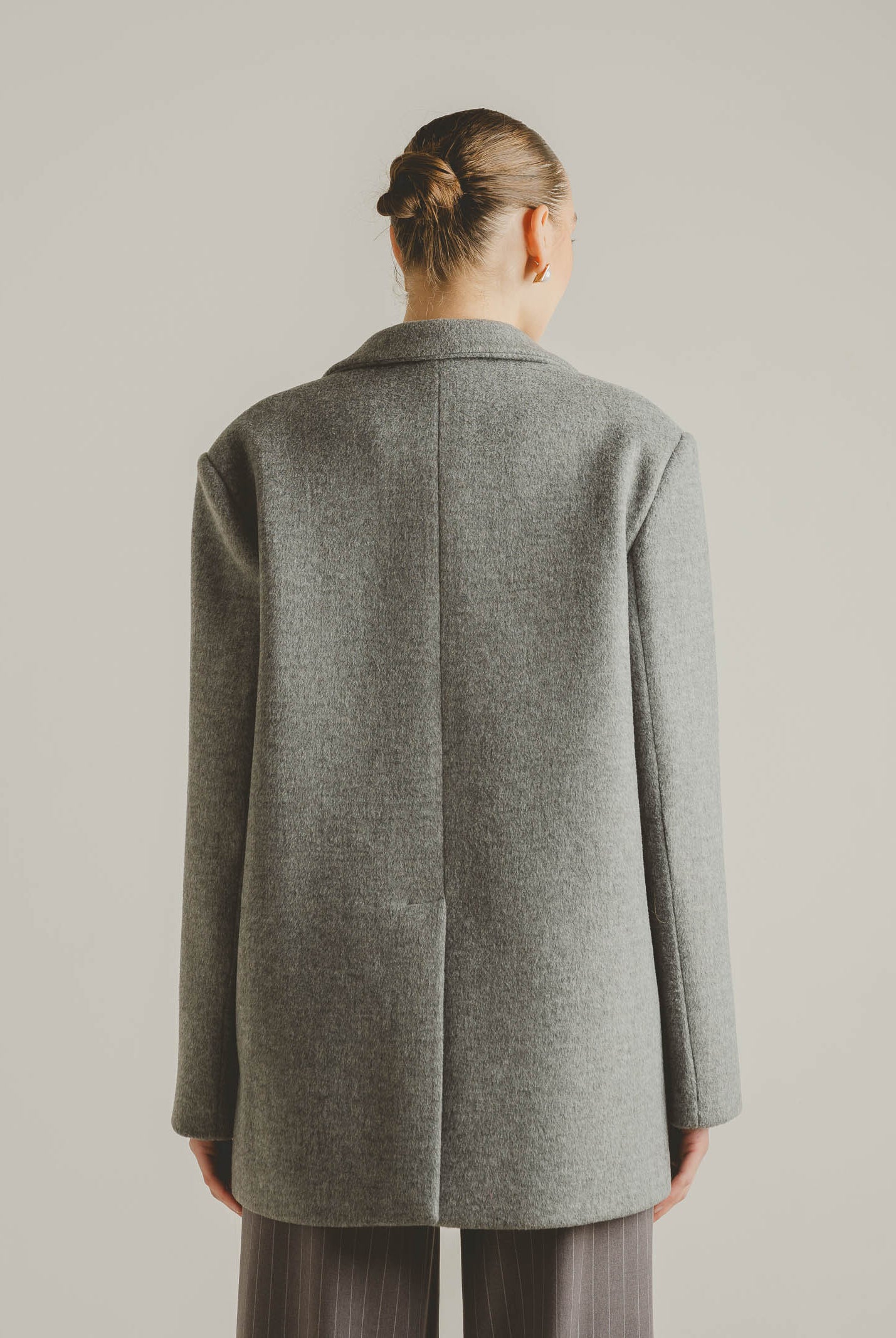 SANTAS Cappotto corto LUMIÈRE grigio da donna PV2620 GR SANTAS