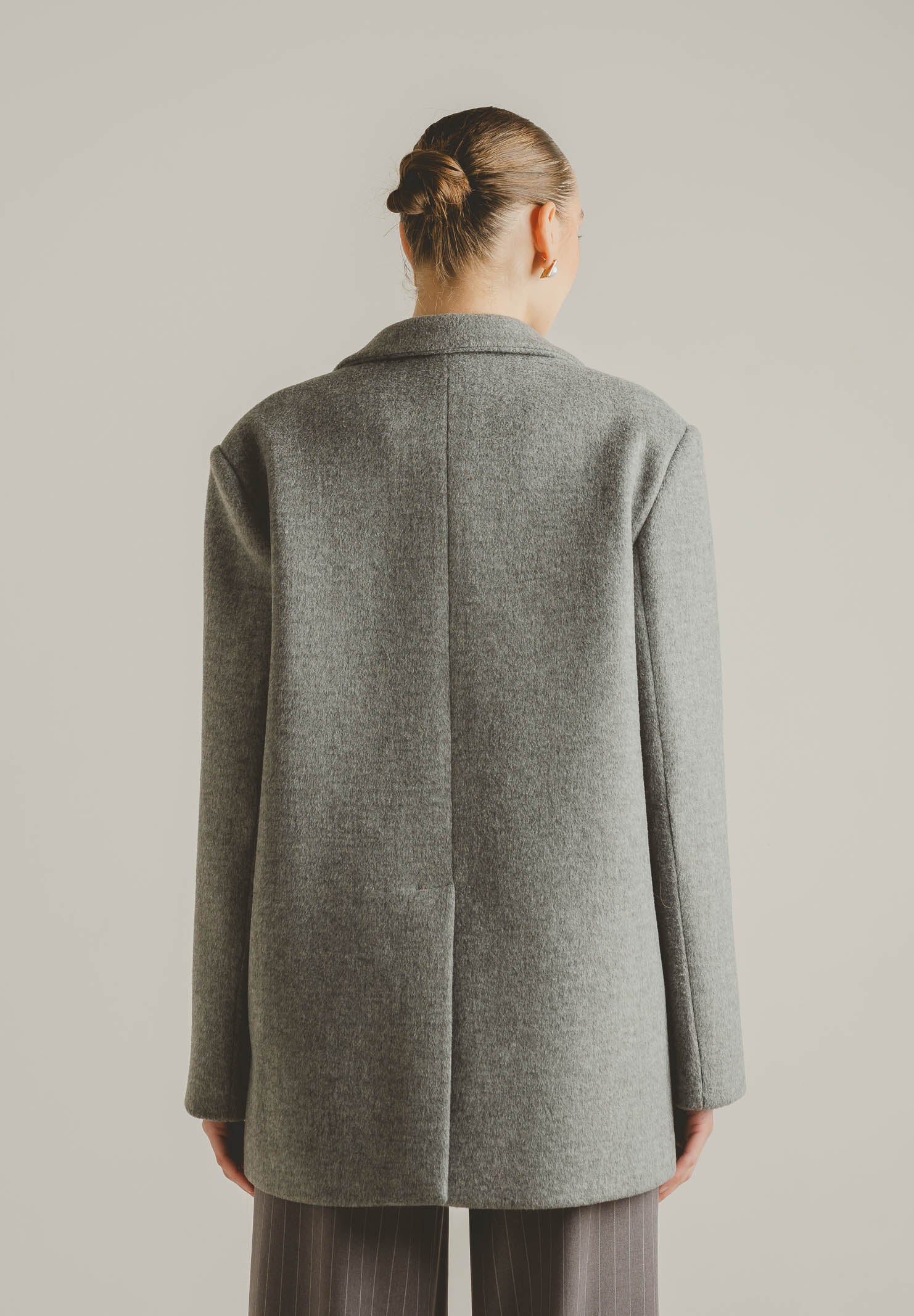 SANTAS Cappotto corto LUMIÈRE grigio da donna PV2620 GR SANTAS