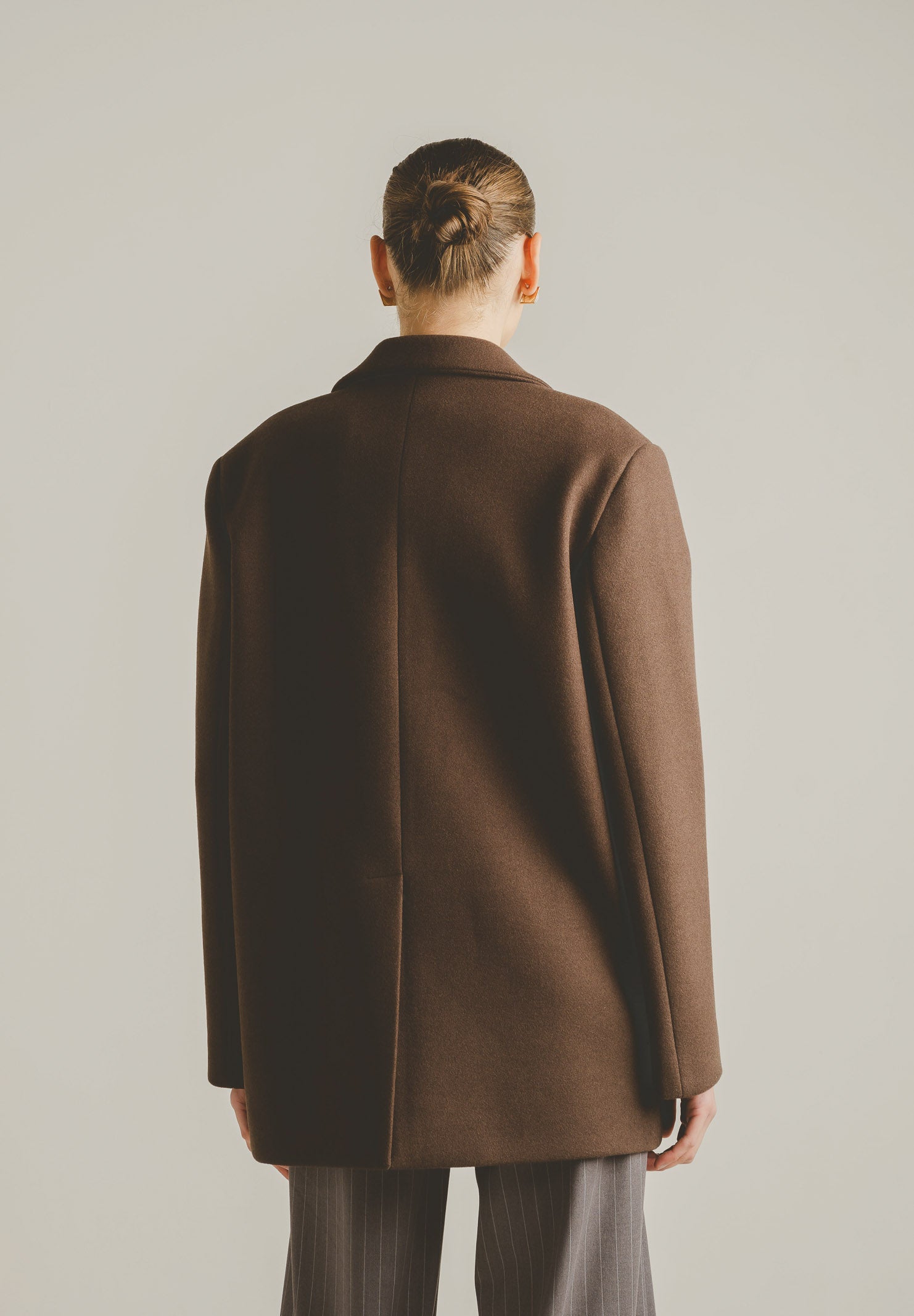 SANTAS Cappotto corto LUMIÈRE marrone da donna PV2620 MA SANTAS
