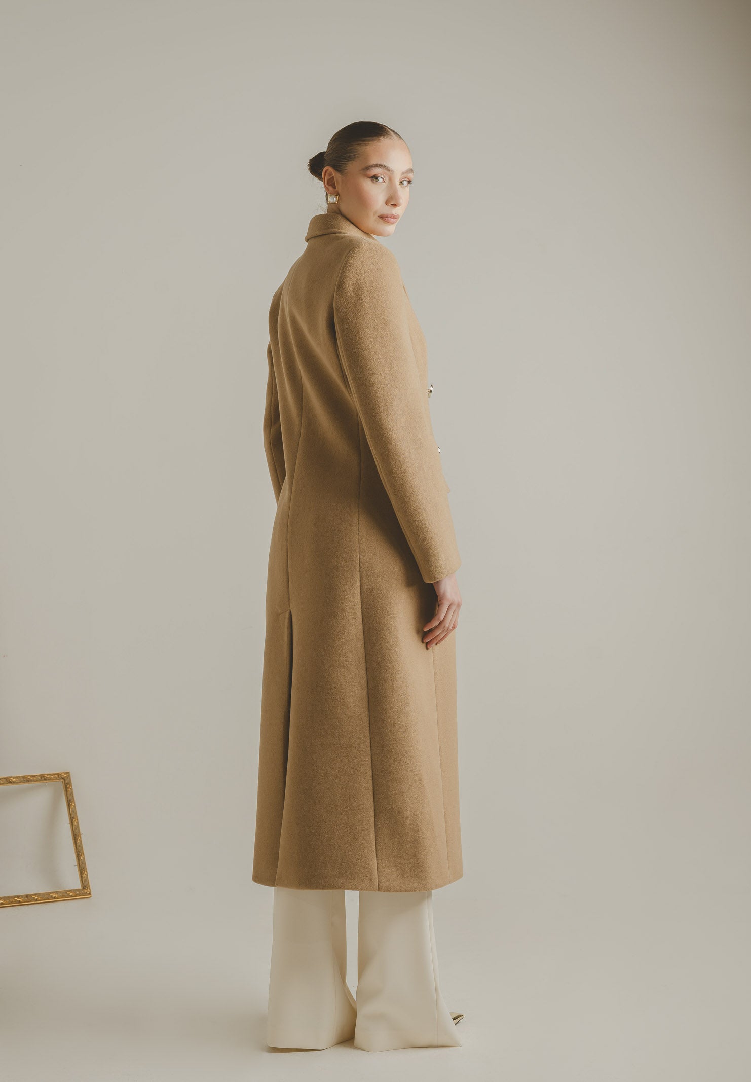 SANTAS Cappotto lungo ÉCLIPSE beige da donna PV2623 BE SANTAS