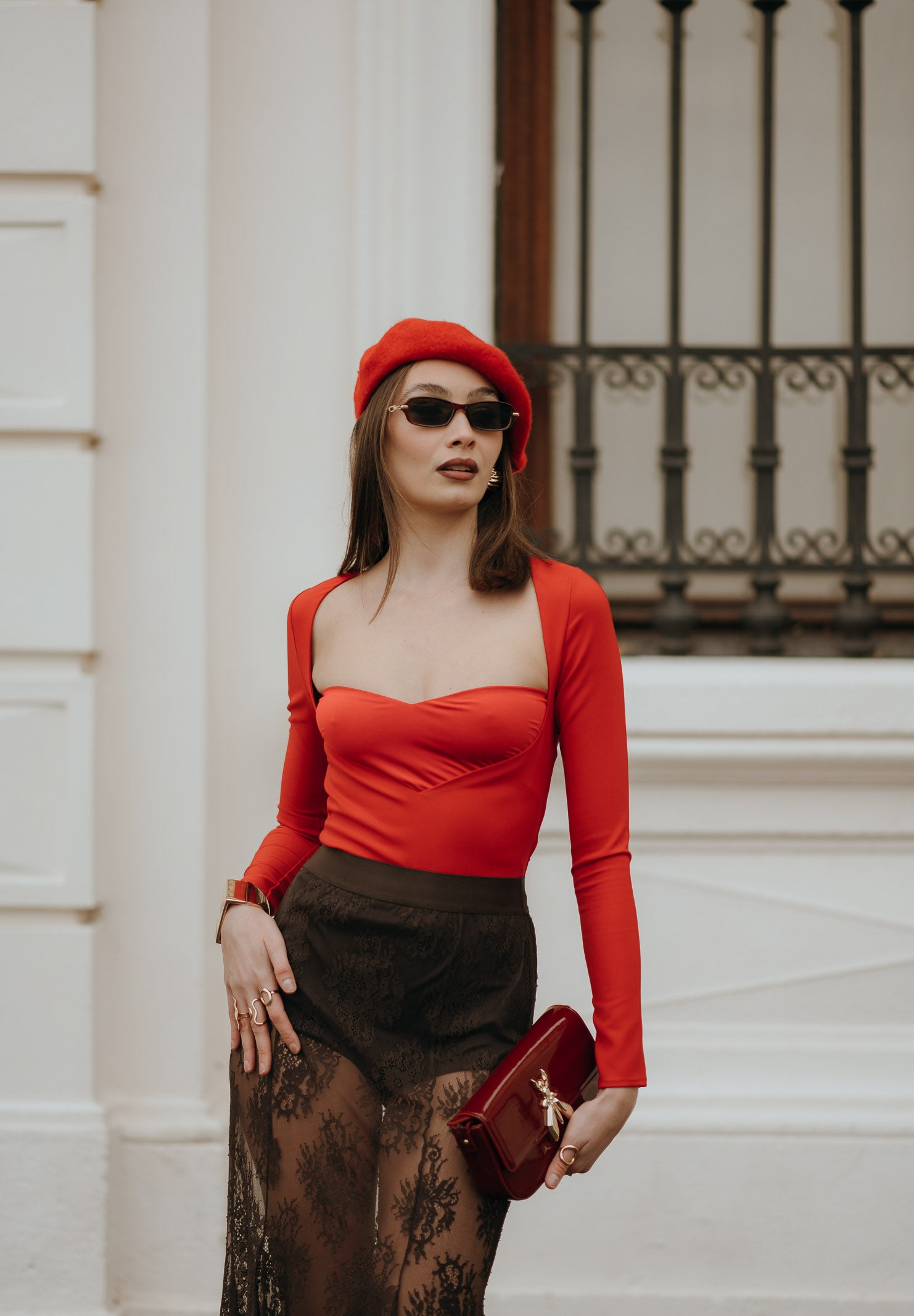 SANTAS Body AUDACE rosso da donna PV2627 RO SANTAS