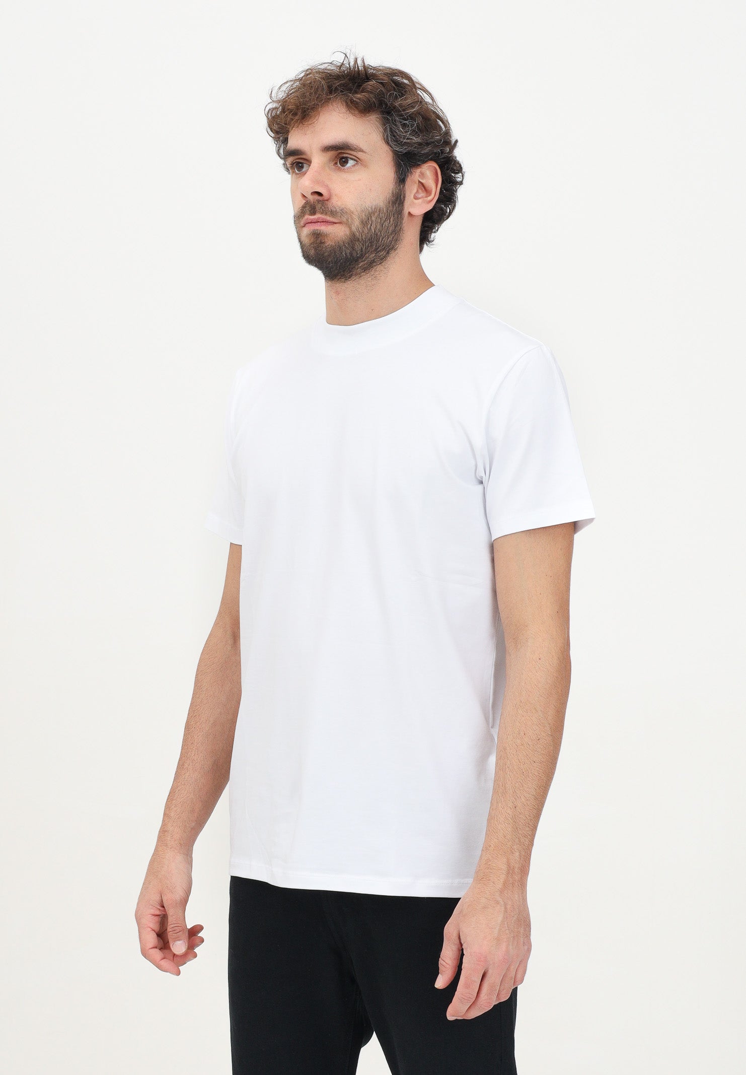 T-shirt a manica corta bianca da uomo 16091902 Bright White SELECTED HOMME