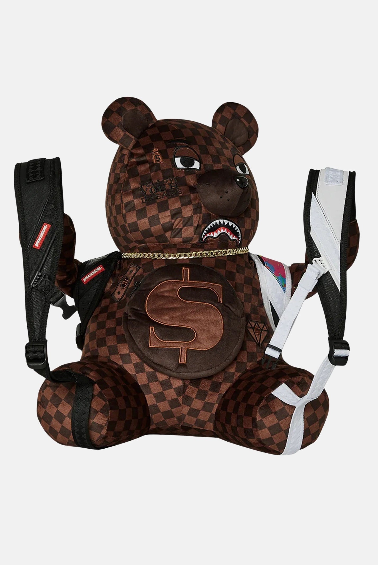 Zaino BACKPACK BEAR WEARING marrone per uomo e donna 910B6312NSZ . SPRAYGROUND