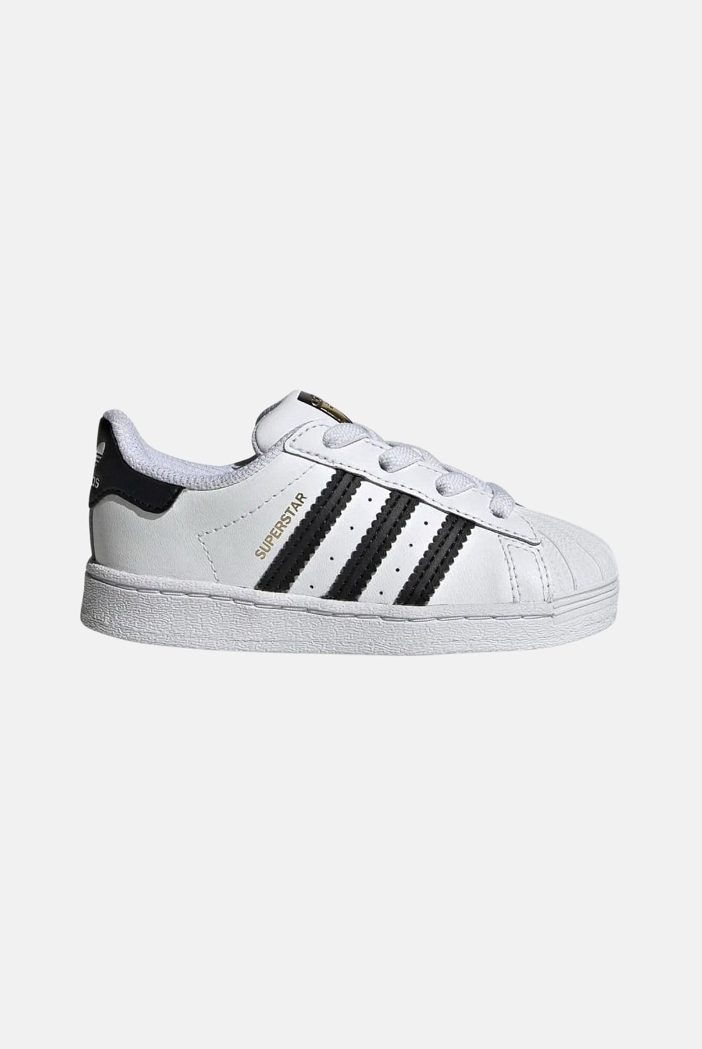 ADIDAS ORIGINALS Sneakers Superstar bianche da neonato con 3-stripes FU7717 . ADIDAS ORIGINALS