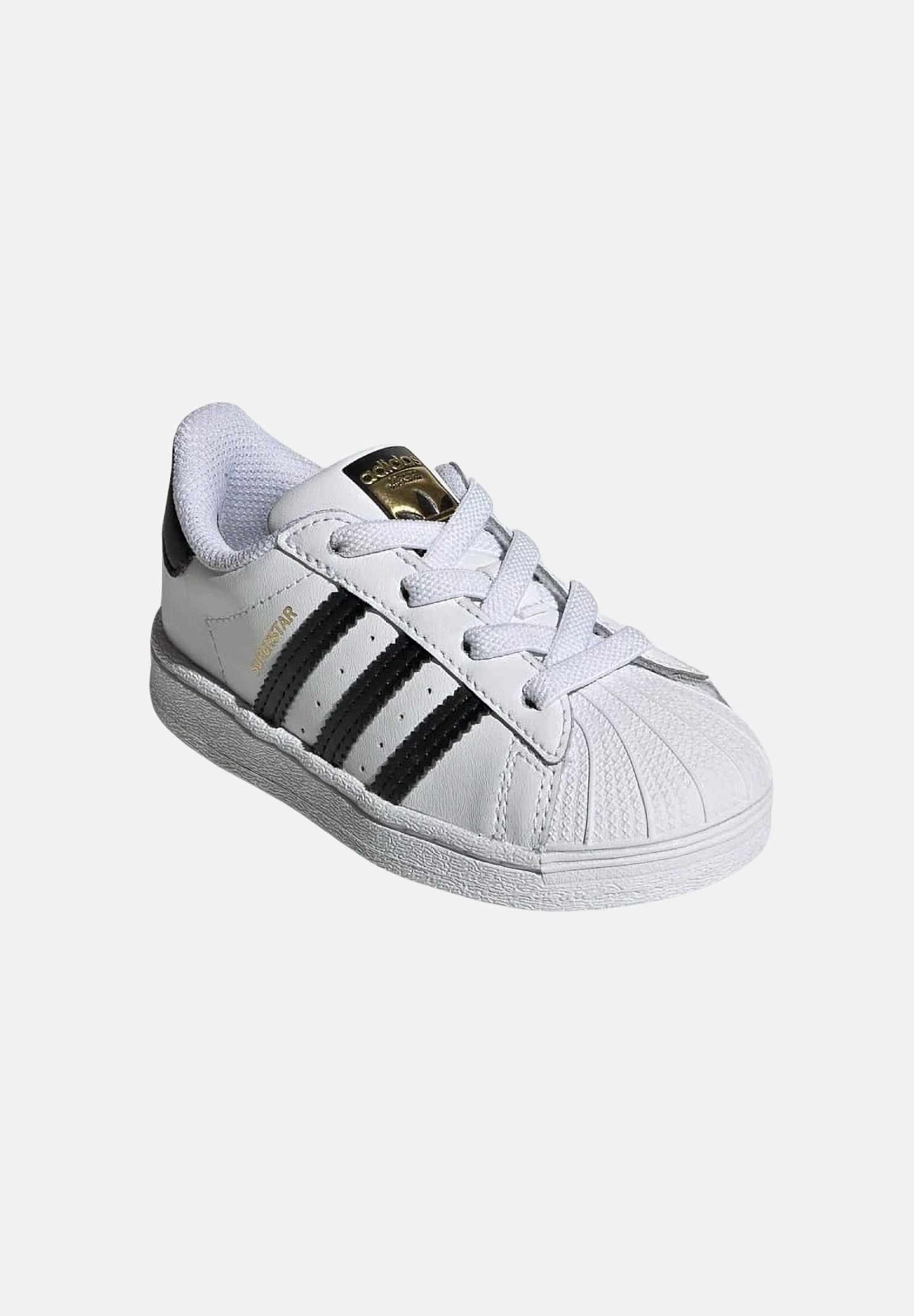ADIDAS ORIGINALS Sneakers Superstar bianche da neonato con 3-stripes FU7717 . ADIDAS ORIGINALS