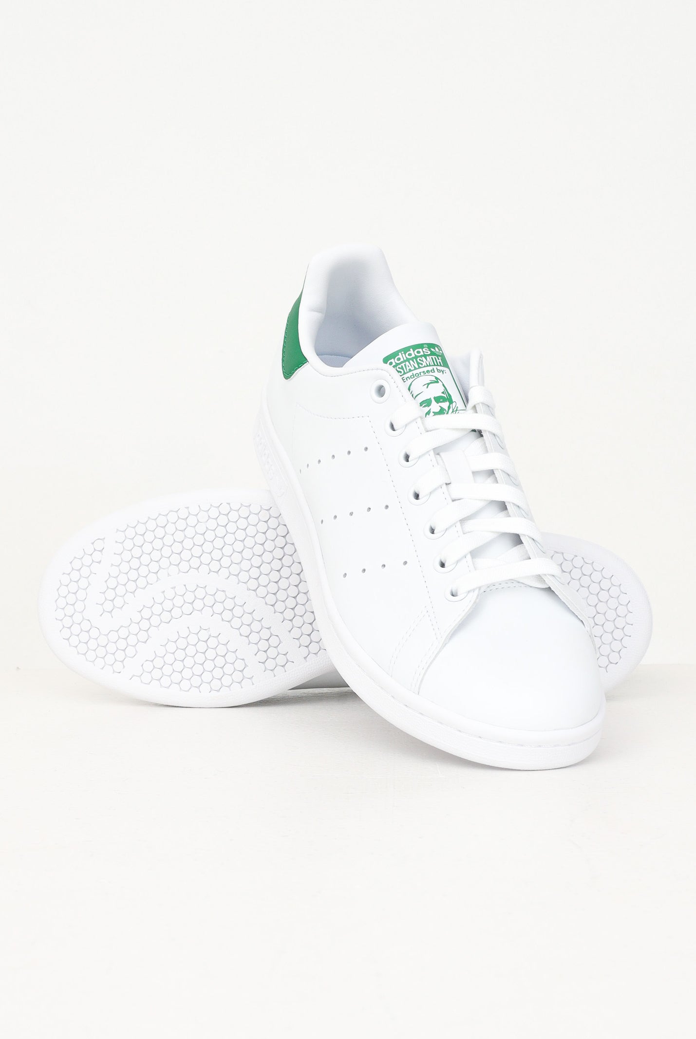 ADIDAS ORIGINALS Sneakers Stan Smith bianche e verdi da uomo FX5502 . ADIDAS ORIGINALS