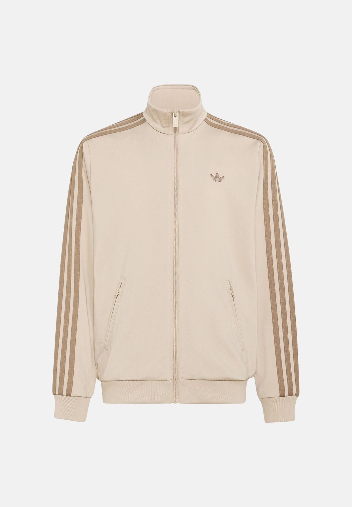 ADIDAS ORIGINALS Felpa FIREBIRD con zip beige per bambina e bambino con dettagli tono su tono HZ6646 . ADIDAS ORIGINALS