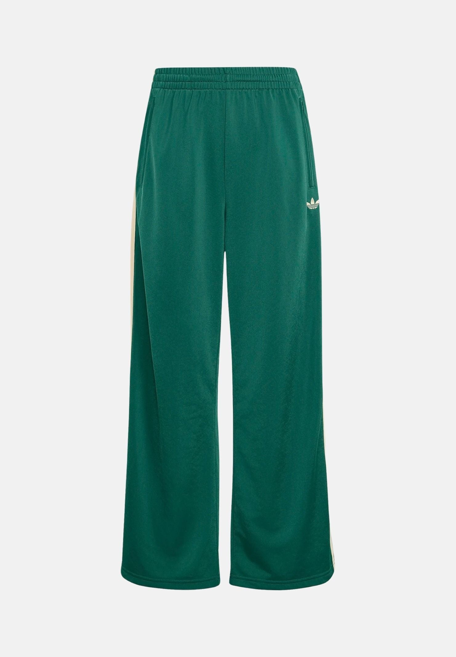 ADIDAS ORIGINALS Pantaloni FIREBIRD LOOSE verde per uomo e donna con logo Trifoglio ricamato. HZ6656 . ADIDAS ORIGINALS