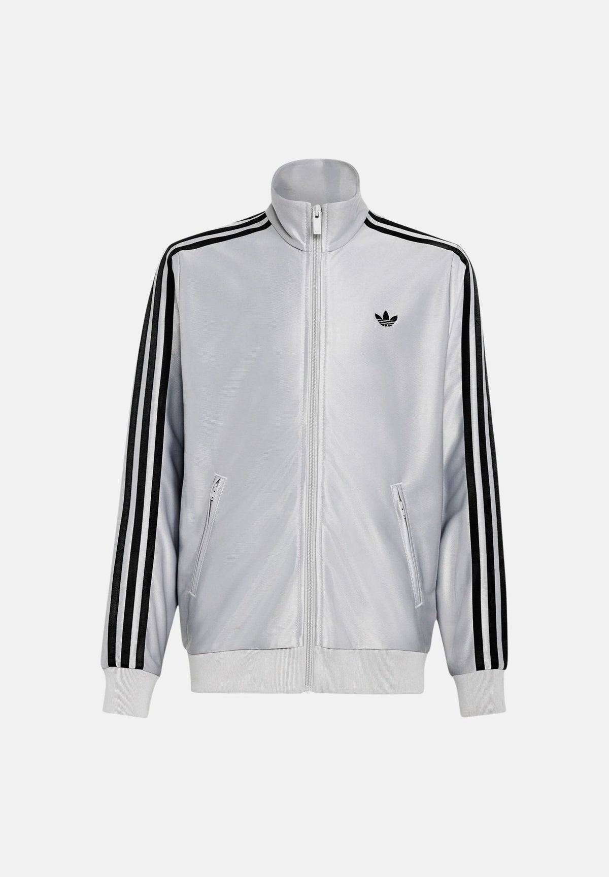 ADIDAS ORIGINALS Felpa con zip ghiaccio FIREBIRD per bambino e bambina con colletto alto e iconiche bande a contrasto IA2221 . ADIDAS ORIGINALS