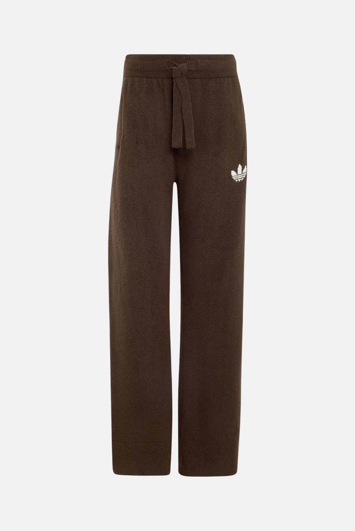 ADIDAS ORIGINALS Pantaloni auco-marroni da donna con vita regolabile e gamba dritta. IA4437 . ADIDAS ORIGINALS