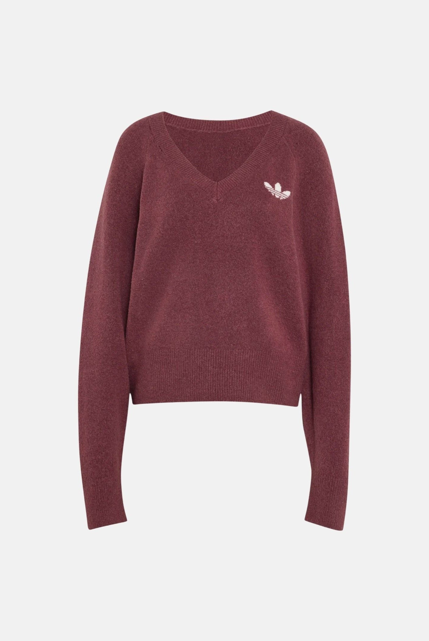 ADIDAS ORIGINALS Felpa TREFOIL ESSENTIALS Quicri, bordeaux, donna. IA4443 . ADIDAS ORIGINALS