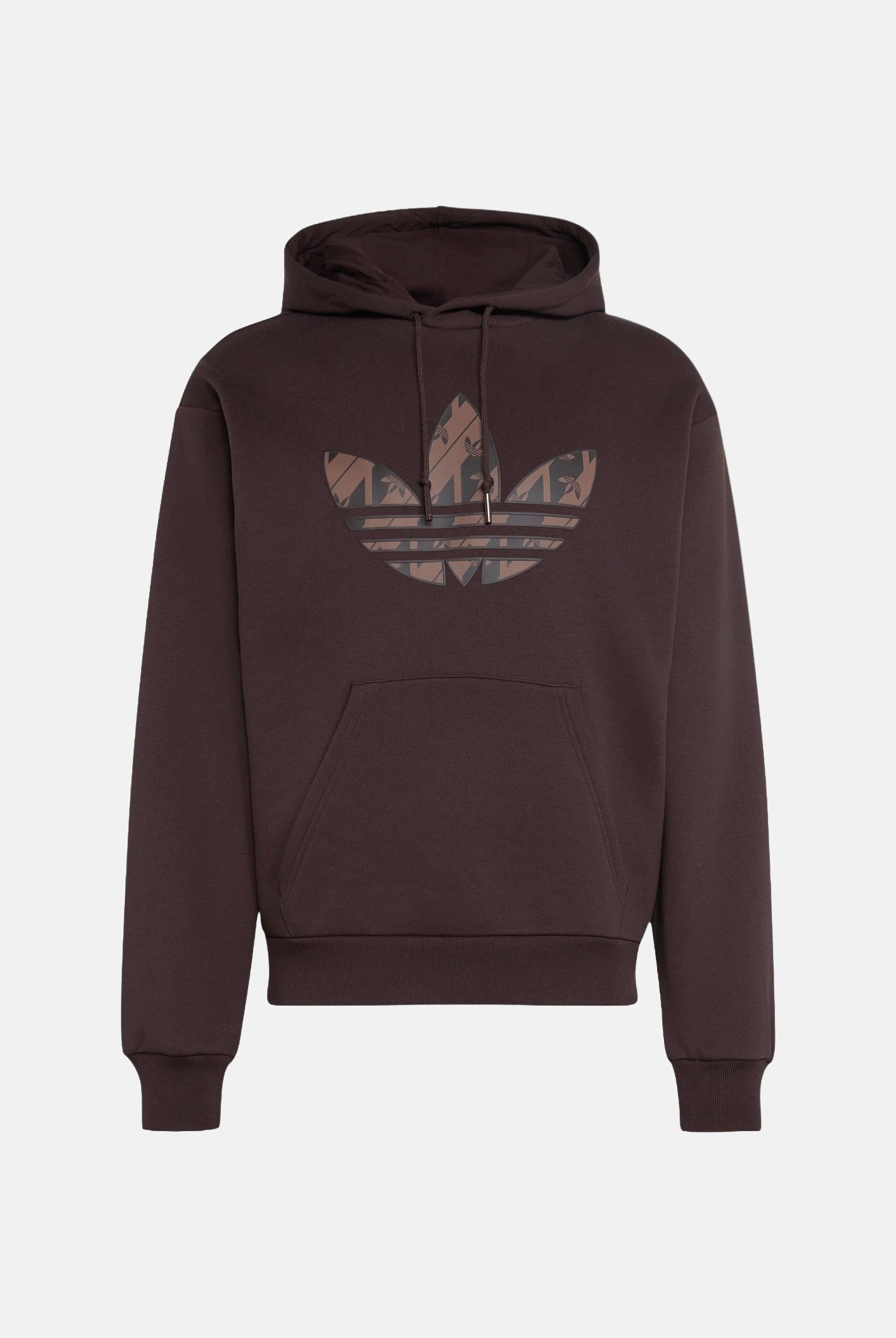 ADIDAS ORIGINALS Felpa con cappuccio MONO HOODED SWEAT Aucu marrone da uomo e donna IA4542 . ADIDAS ORIGINALS
