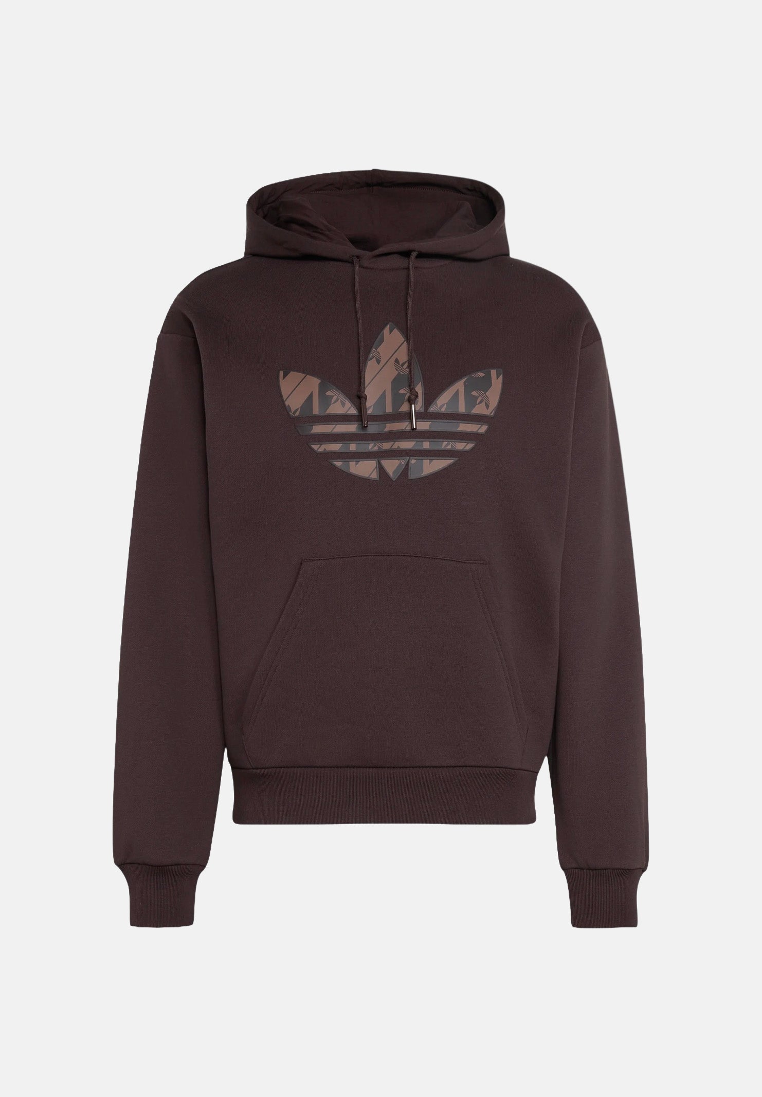 ADIDAS ORIGINALS Felpa con cappuccio MONO HOODED SWEAT Aucu marrone da uomo e donna IA4542 . ADIDAS ORIGINALS