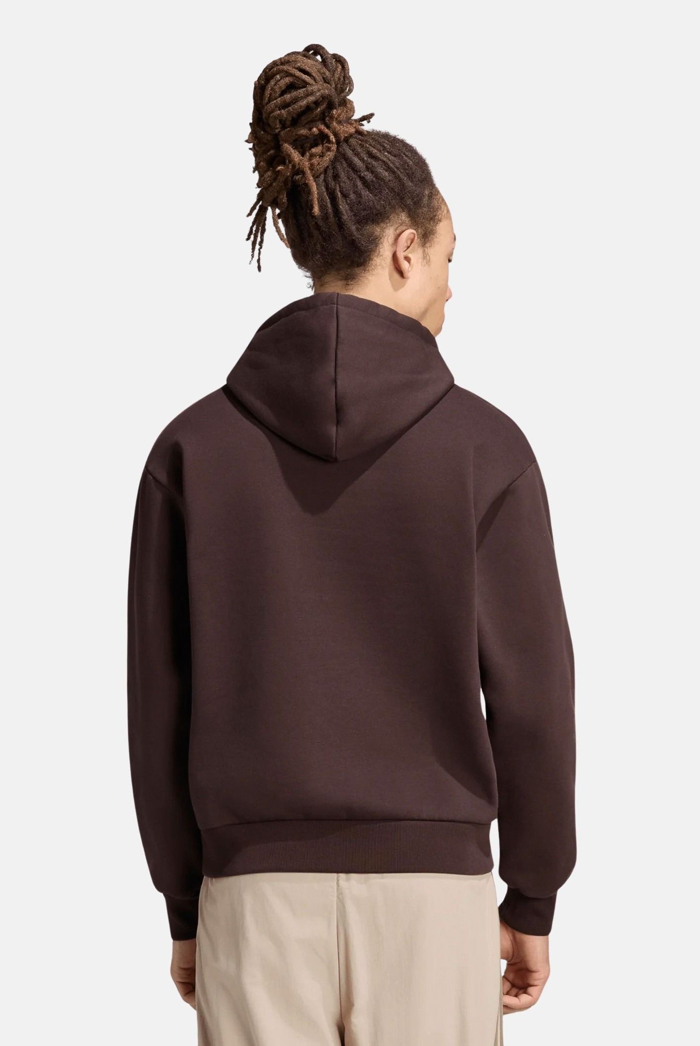 ADIDAS ORIGINALS Felpa con cappuccio MONO HOODED SWEAT Aucu marrone da uomo e donna IA4542 . ADIDAS ORIGINALS