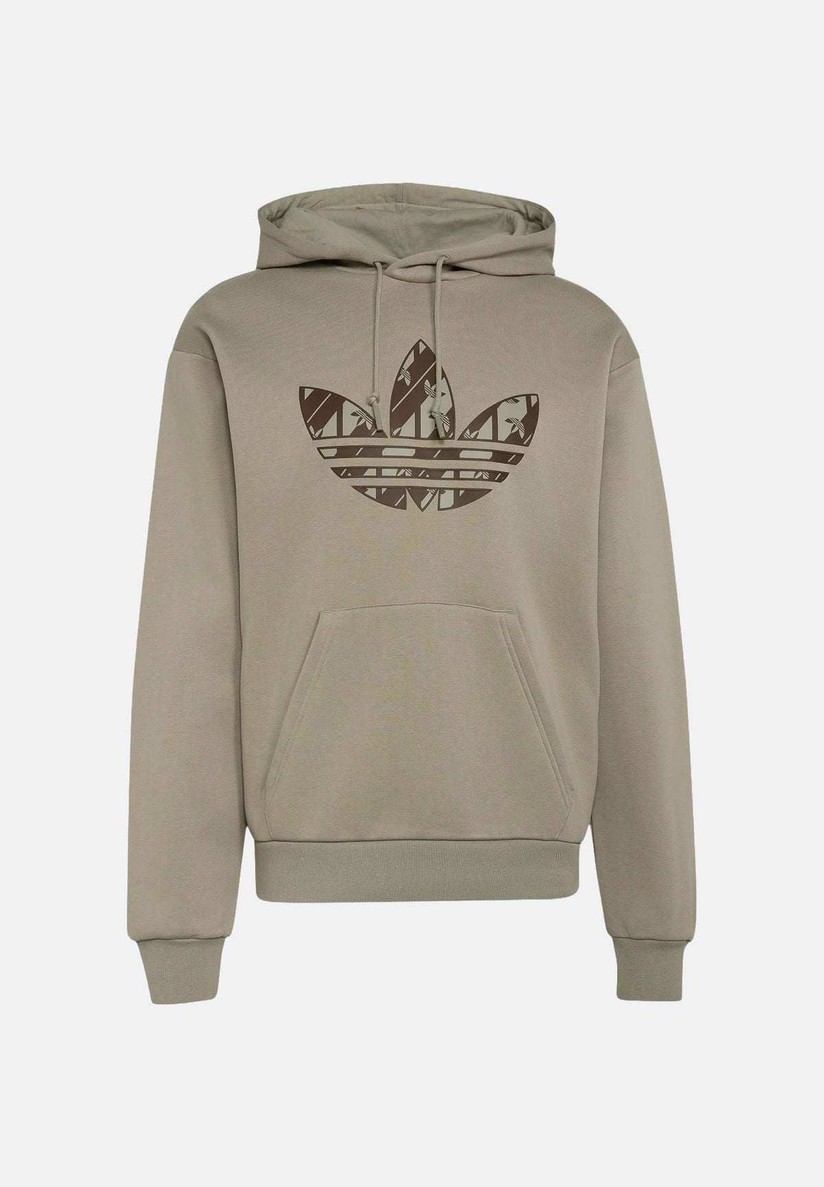 ADIDAS ORIGINALS Felpa con cappuccio Hooded silver pebble grigio beige da uomo IA4543 . ADIDAS ORIGINALS