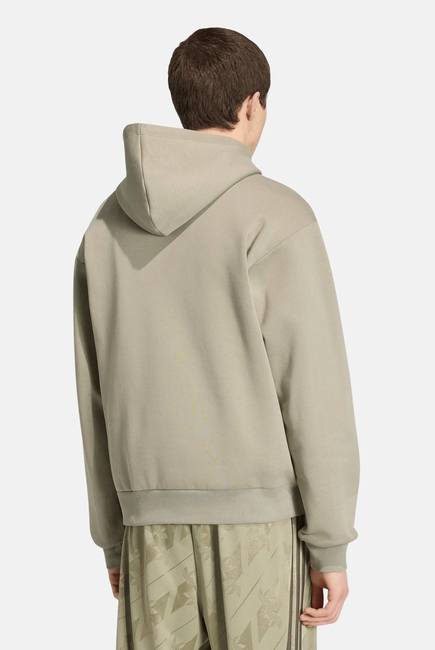 ADIDAS ORIGINALS felpa con cappuccio Felpa Mono Hooded silver pebble grigio beige, colore basico beige, uomo. IA4543 . ADIDAS ORIGINALS