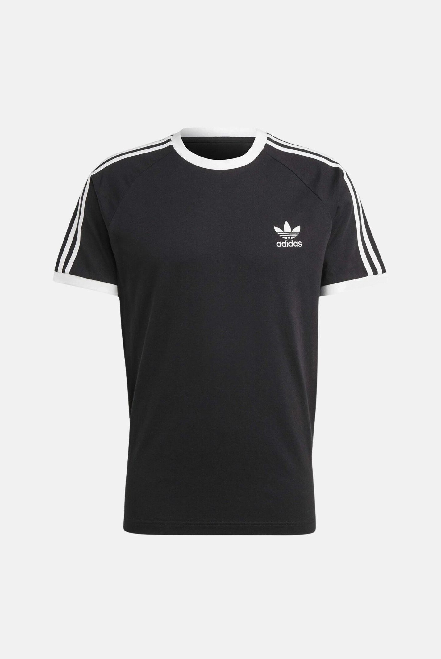 ADIDAS ORIGINALS T-shirt ADICOLOR CLASSIC nera da uomo, 3-Stripes IA4845 . ADIDAS ORIGINALS