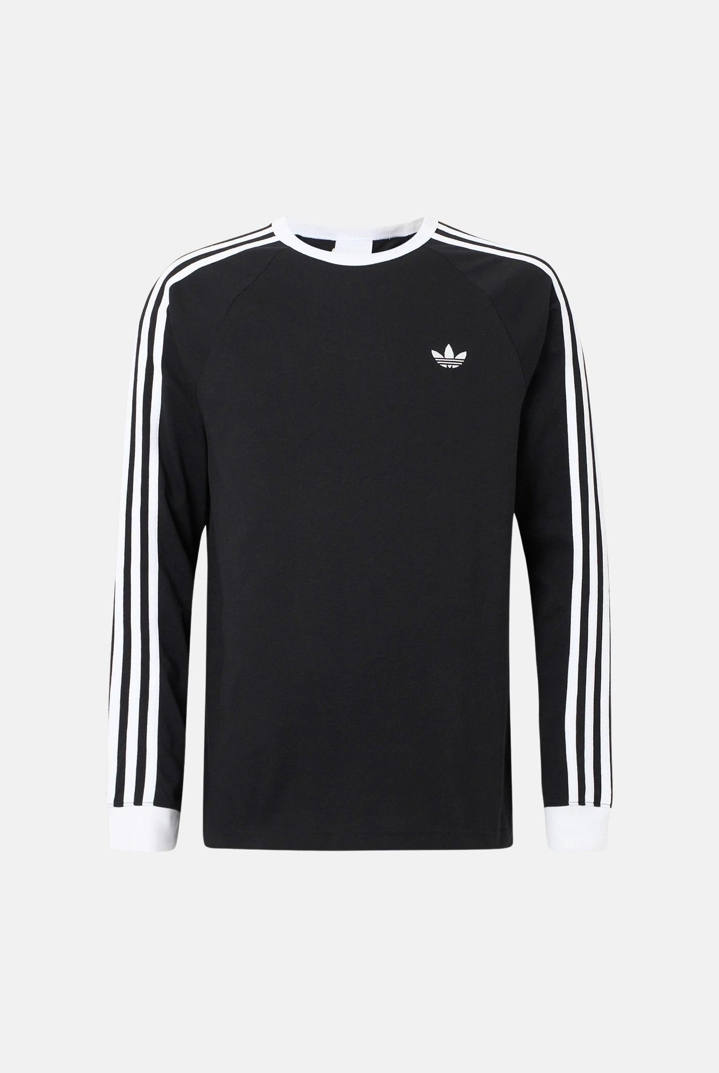 ADIDAS ORIGINALS T-shirt ADICOLOR CLASSIC a manica lunga nera da uomo, 3-Stripes IA4877 . ADIDAS ORIGINALS