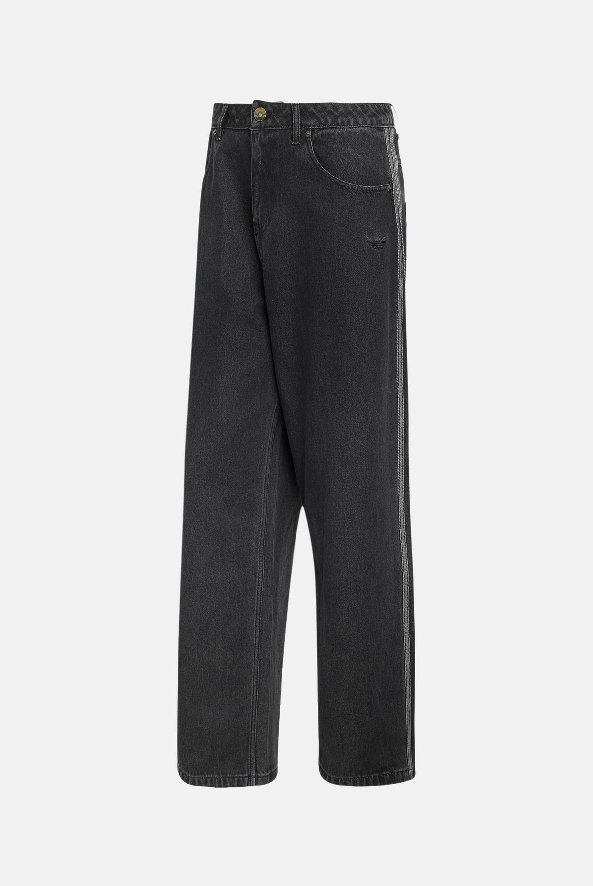 ADIDAS ORIGINALS Jeans CLASSIC STREET RELAXED denim nero per uomo e donna IB6947 . ADIDAS ORIGINALS