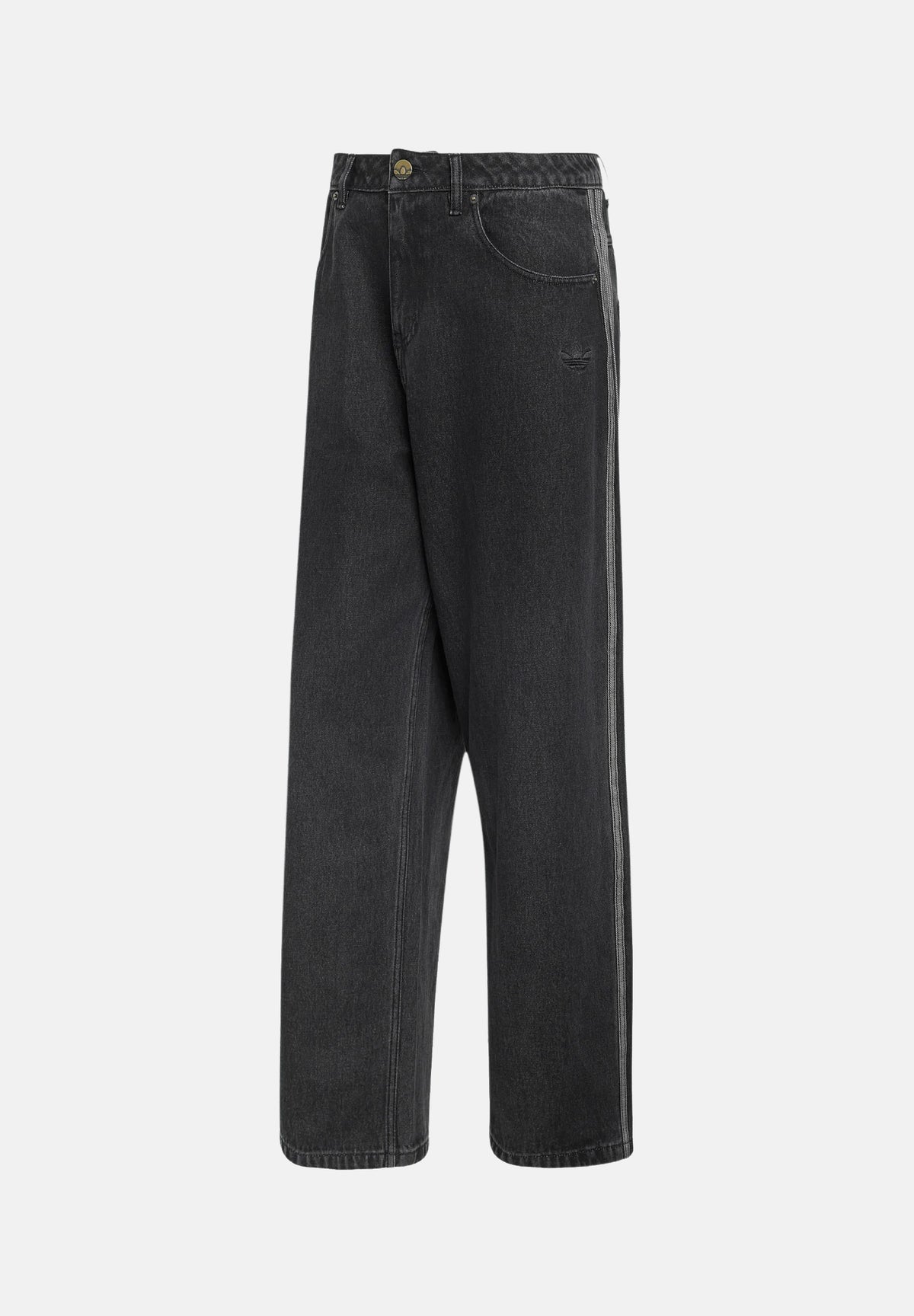 ADIDAS ORIGINALS Jeans CLASSIC STREET RELAXED denim nero per uomo e donna IB6947 . ADIDAS ORIGINALS
