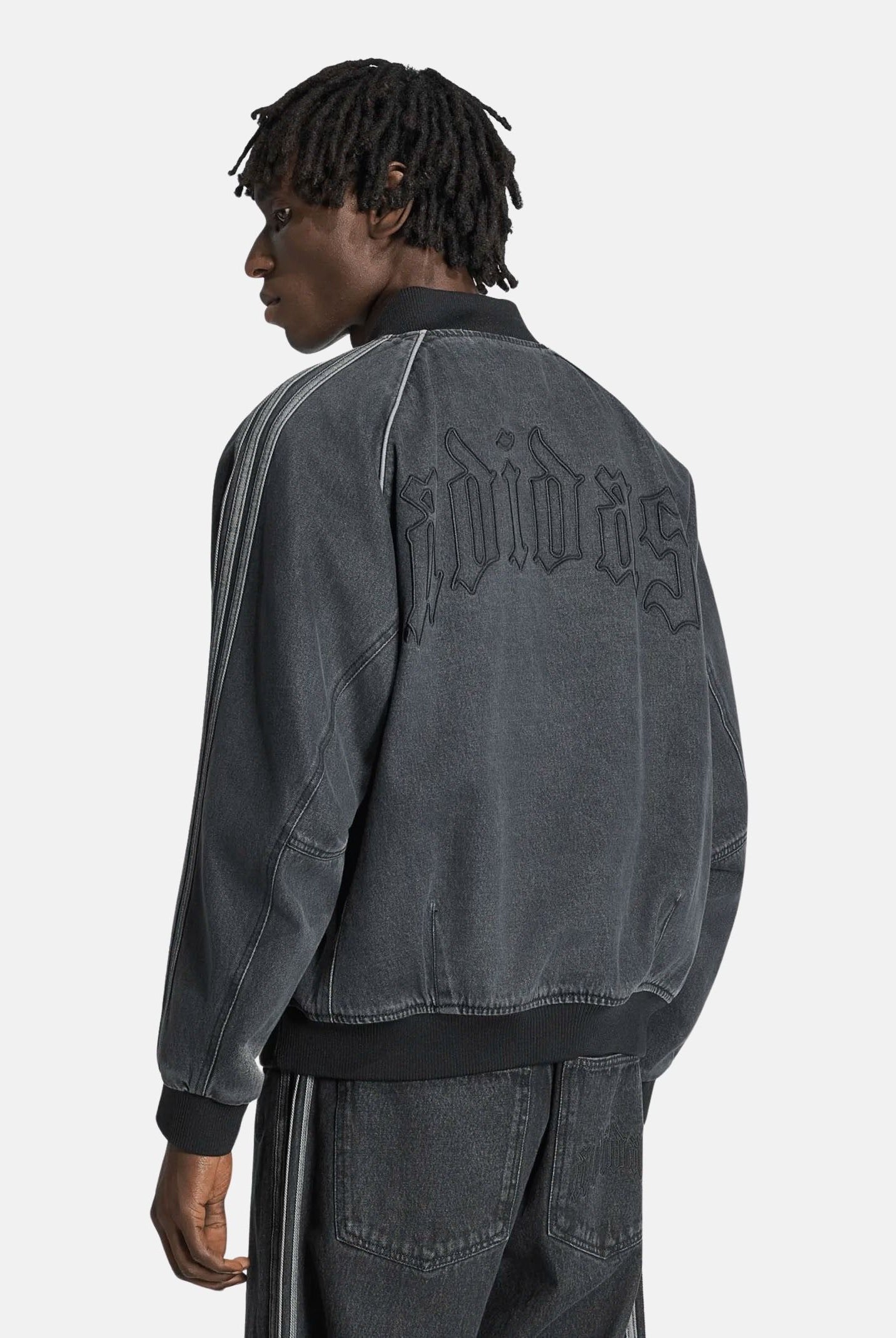 ADIDAS ORIGINALS Giubbotto/ giacca da allenamento in denim da uomo IB6948 . ADIDAS ORIGINALS