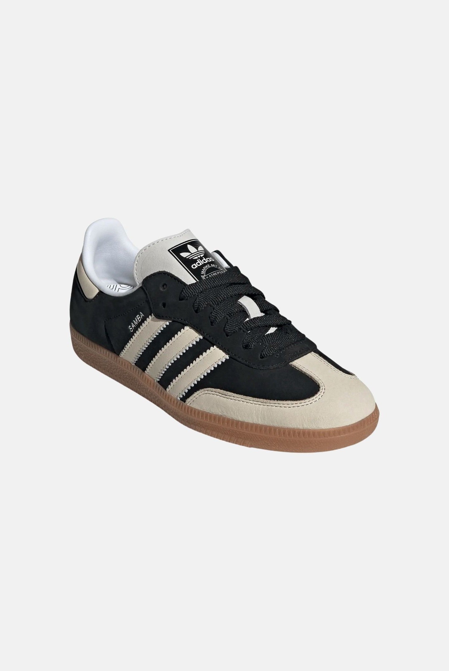 ADIDAS ORIGINALS Sneakers SAMBA OG nere e panna per uomo e donna IE5836 . ADIDAS ORIGINALS