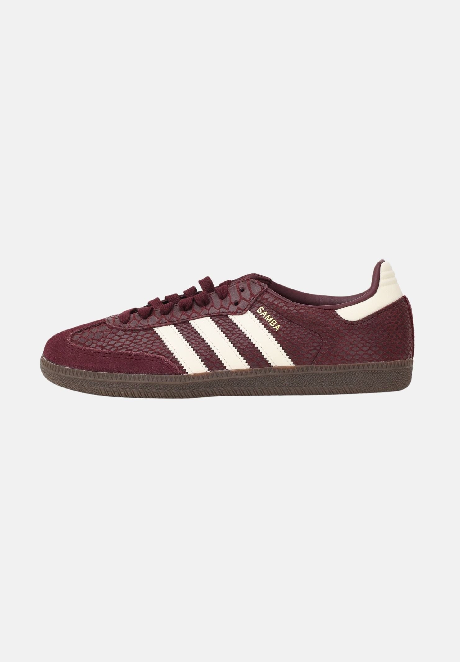 ADIDAS ORIGINALS Sneakers SAMBA OG bordeaux per uomo e donna IH3979 . ADIDAS ORIGINALS