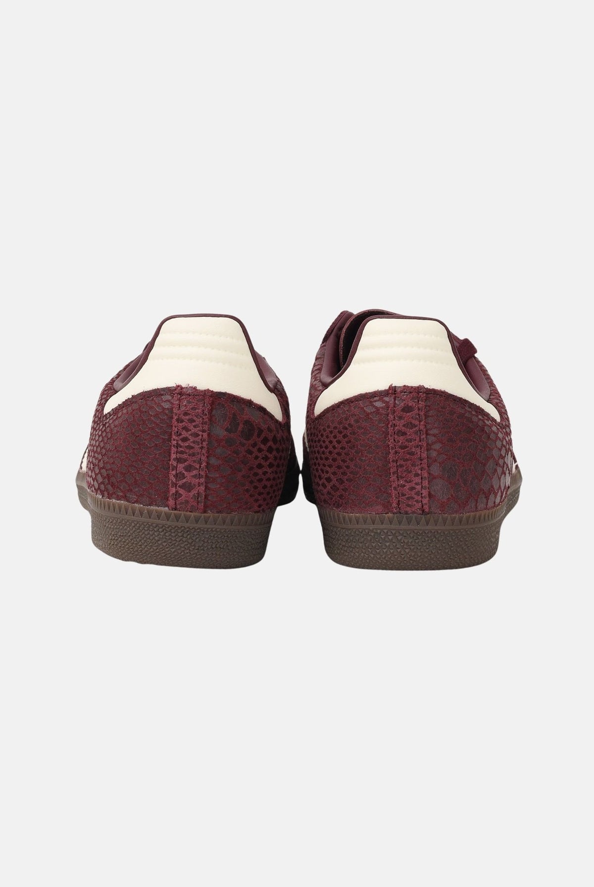 ADIDAS ORIGINALS Sneakers SAMBA OG bordeaux per uomo e donna con effetto pitonato IH3979 . ADIDAS ORIGINALS