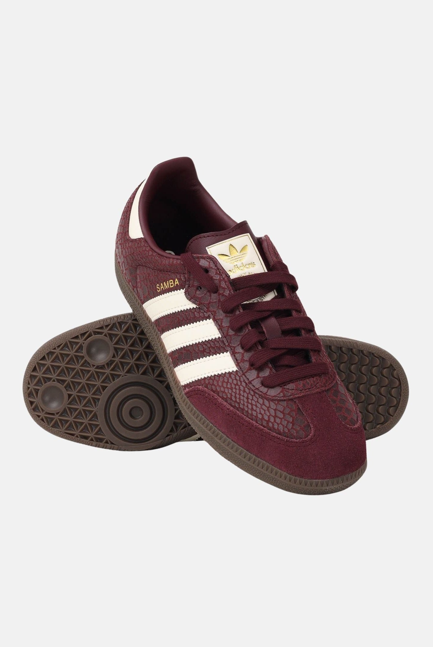 ADIDAS ORIGINALS Sneakers SAMBA OG bordeaux per uomo e donna IH3979 . ADIDAS ORIGINALS