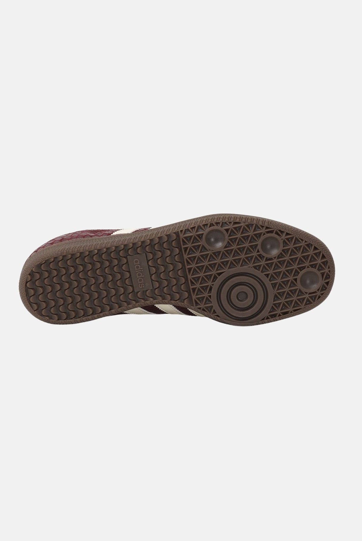 ADIDAS ORIGINALS Sneakers SAMBA OG bordeaux per uomo e donna con effetto pitonato IH3979 . ADIDAS ORIGINALS