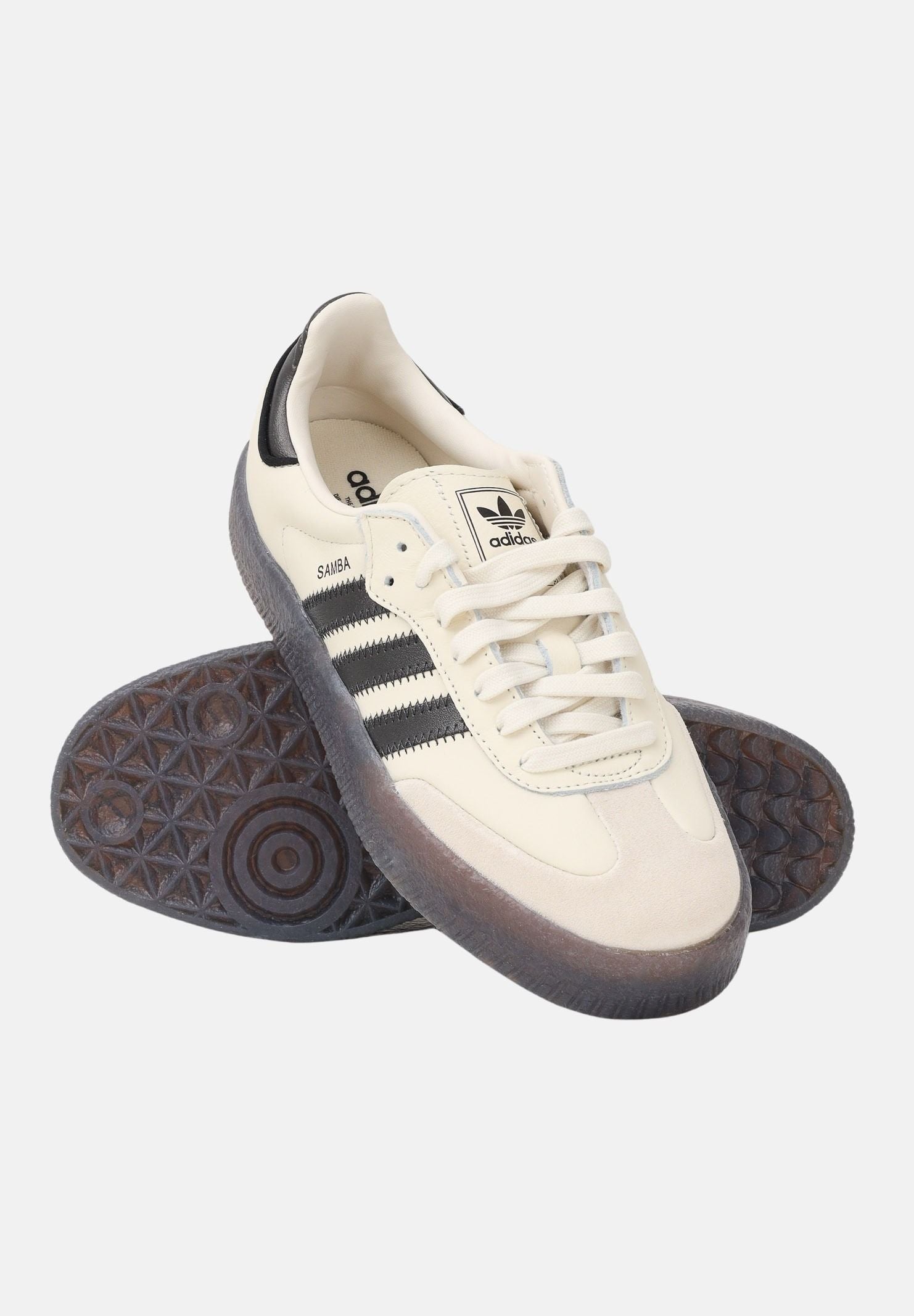 ADIDAS ORIGINALS Sneakers SAMBAE panna e nere da donna IH4041 . ADIDAS ORIGINALS
