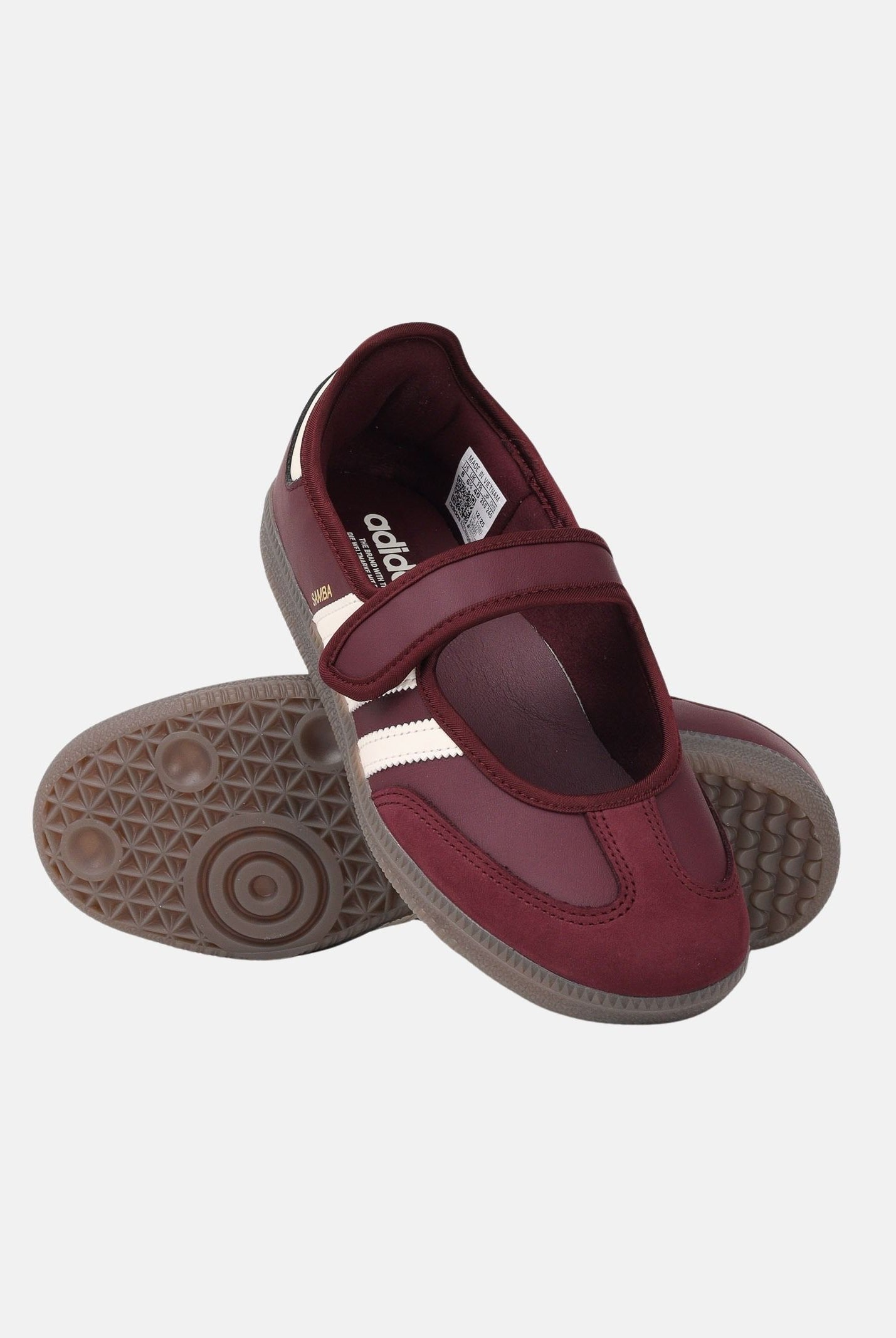 ADIDAS ORIGINALS Ballerine Samba Jane bordeaux da donna IH6561 . ADIDAS ORIGINALS