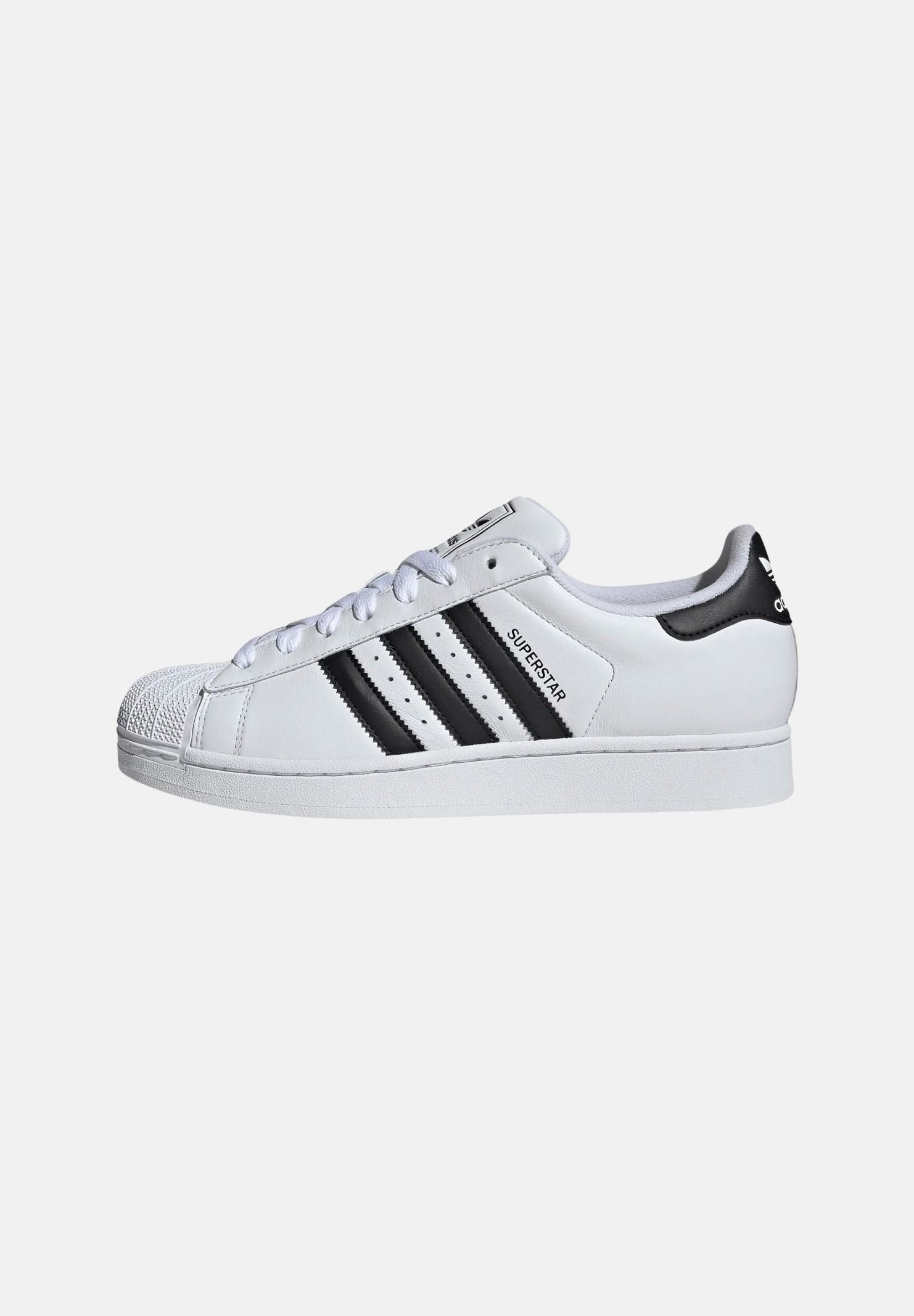 ADIDAS ORIGINALS Sneakers SUPERSTAR bianche e nere per uomo e donna con 3-Stripes laterali <BR/> IH8659 . ADIDAS ORIGINALS