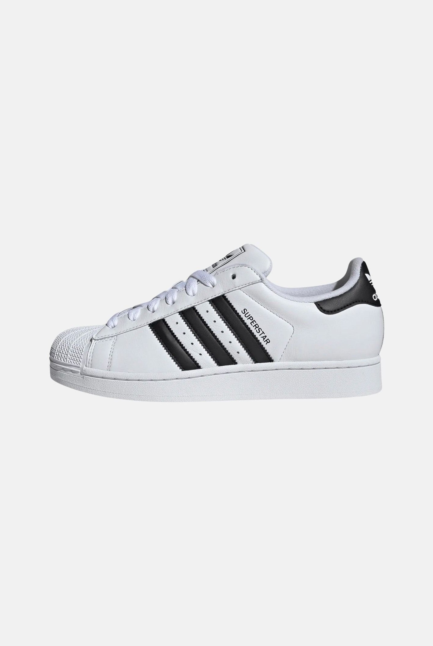 ADIDAS ORIGINALS Sneakers SUPERSTAR bianche e nere per uomo e donna con 3-Stripes laterali <BR/> IH8659 . ADIDAS ORIGINALS