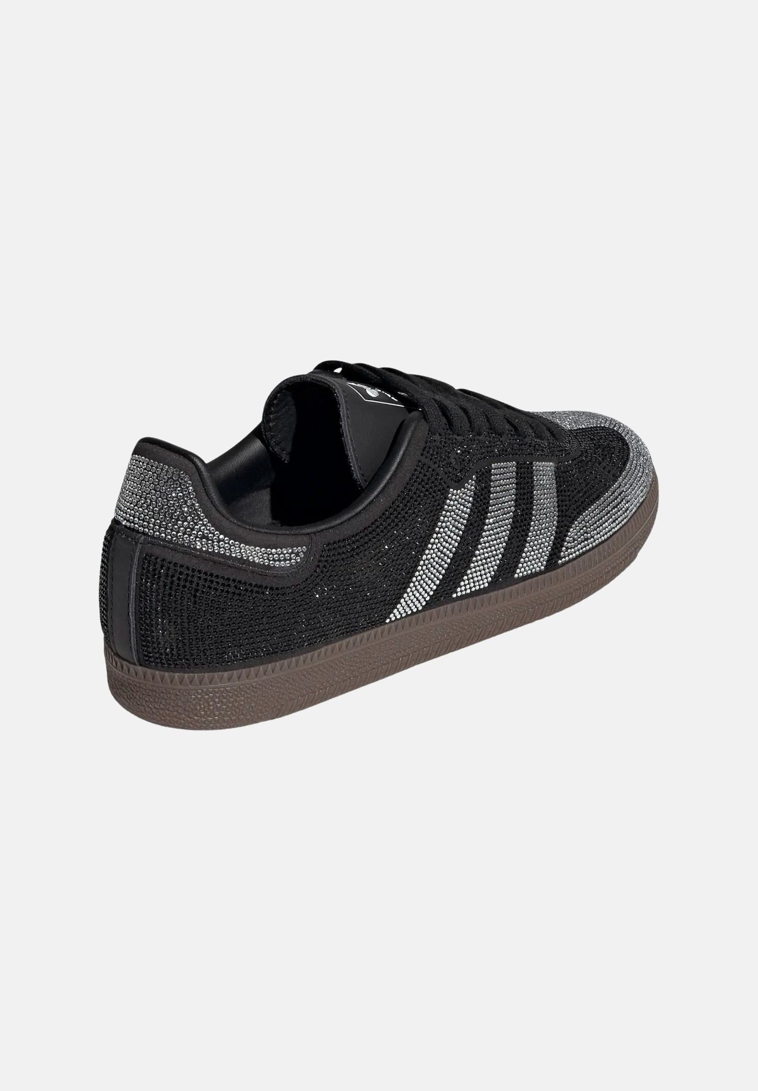 ADIDAS ORIGINALS Sneakers SAMBA OG Core nero da donna con strass<BR/> IH9052 . ADIDAS ORIGINALS