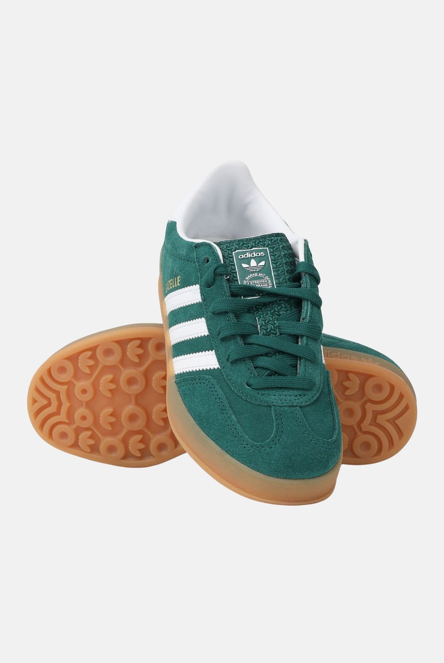ADIDAS ORIGINALS Sneakers GAZELLE INDOOR verdi per bambino e bambina IH9134 . ADIDAS ORIGINALS