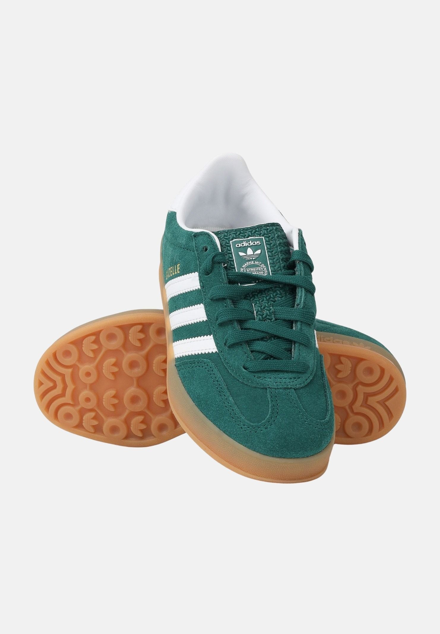 ADIDAS ORIGINALS Sneakers GAZELLE INDOOR verdi per bambino e bambina IH9134 . ADIDAS ORIGINALS
