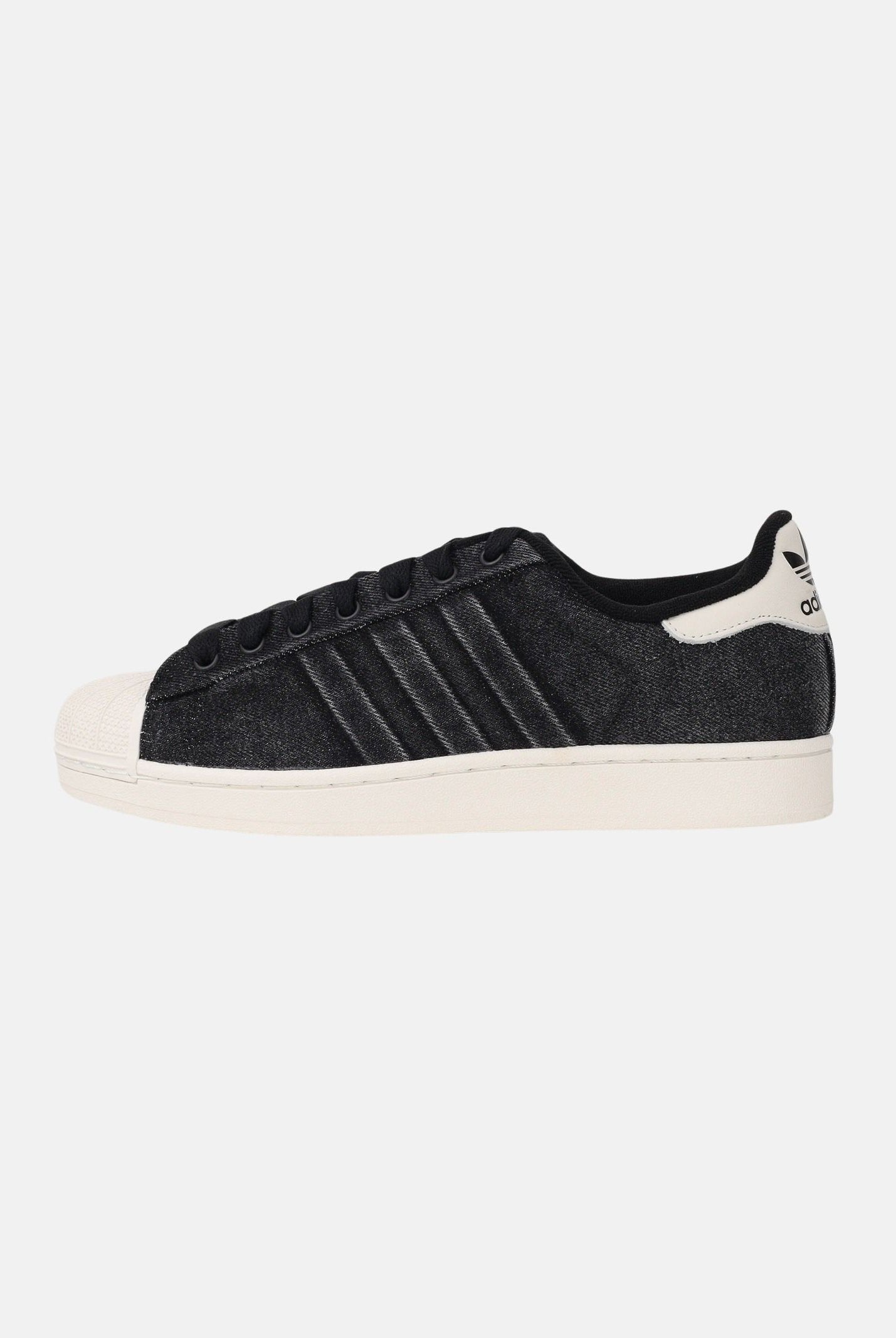 ADIDAS ORIGINALS Sneakers SUPERSTAR II in denim nero per uomo e donna IH9247 . ADIDAS ORIGINALS